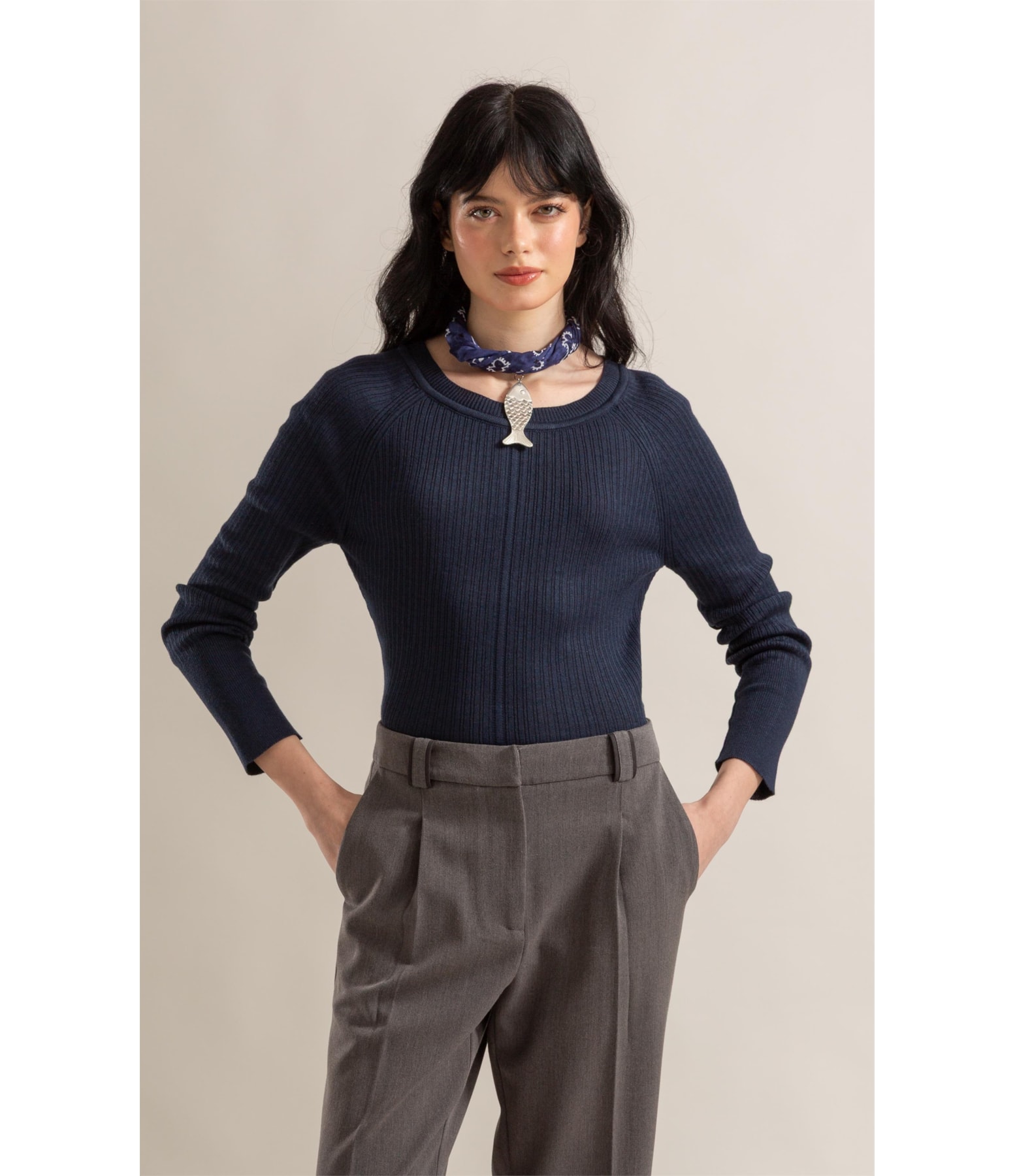 Tricot Cleo Dark Navy