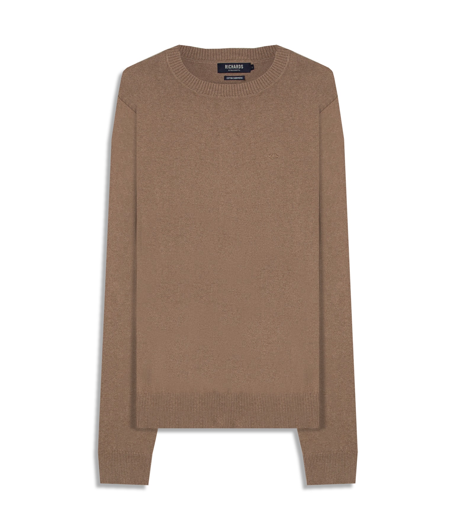 Tricot Cotton Cashmere Gola Careca Sandy Mescla