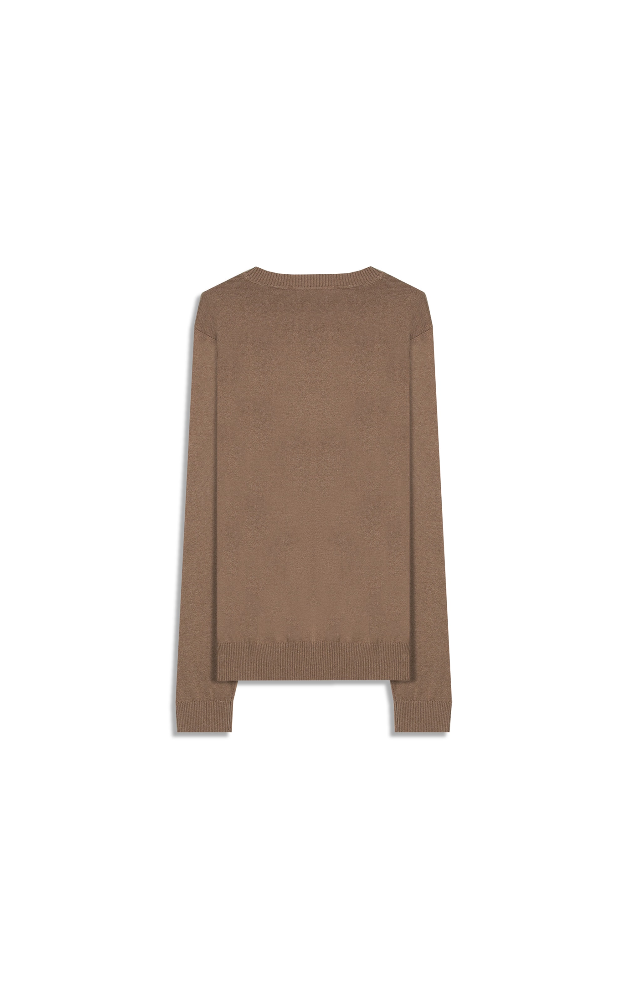 Tricot Cotton Cashmere Gola Careca Sandy Mescla