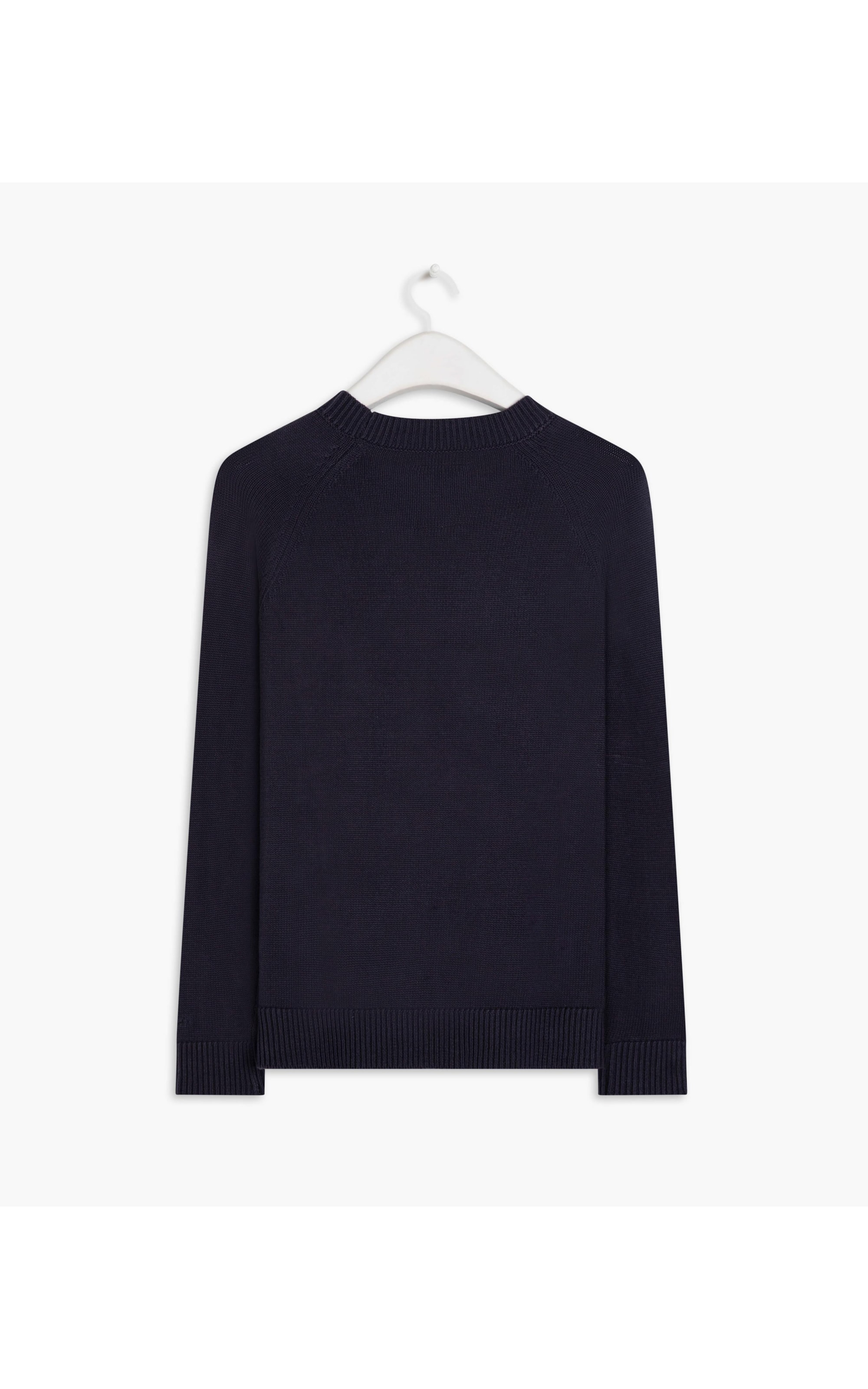 Tricot Cotton Raglan Azul Seco