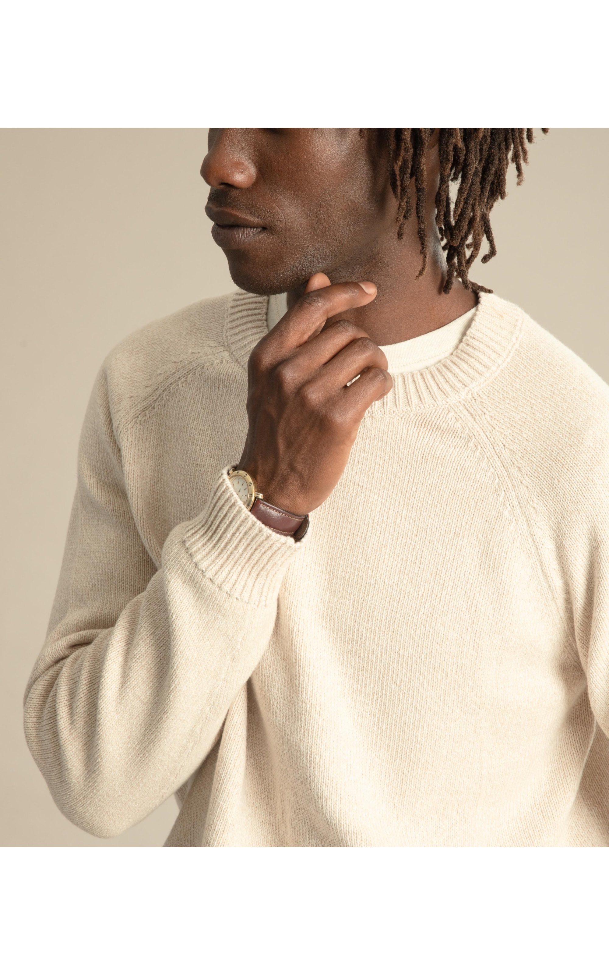 Tricot Cotton Raglan Natural