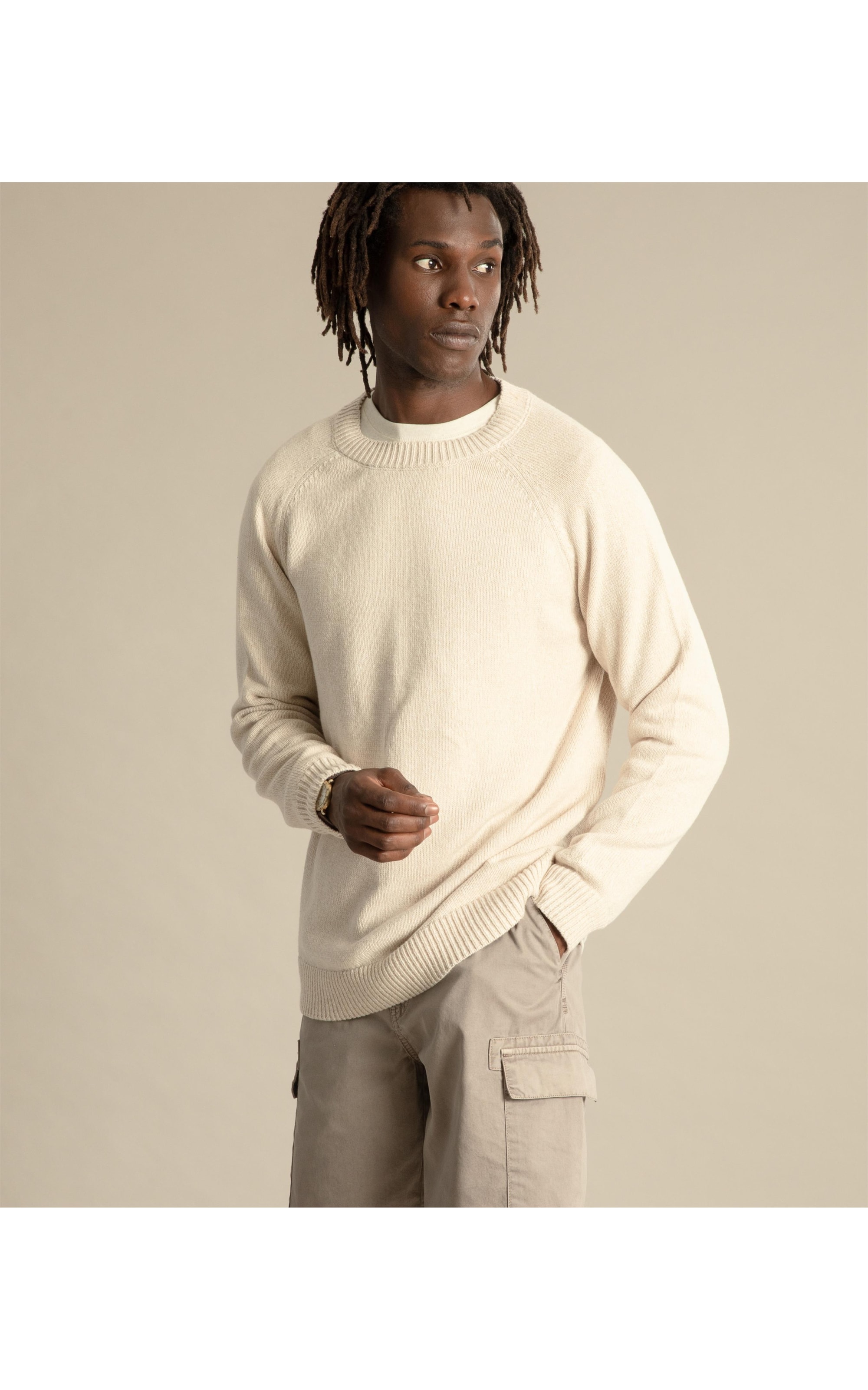 Tricot Cotton Raglan Natural