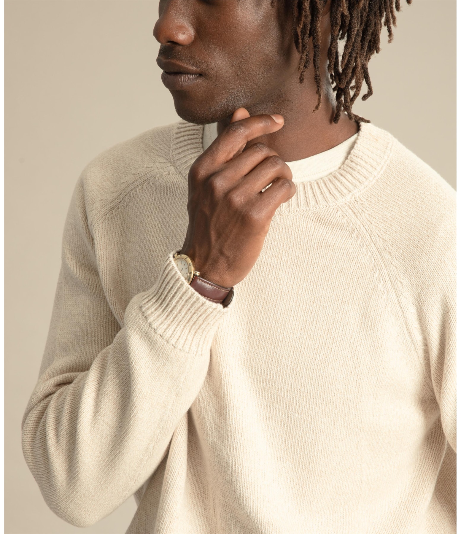 Tricot Cotton Raglan Natural