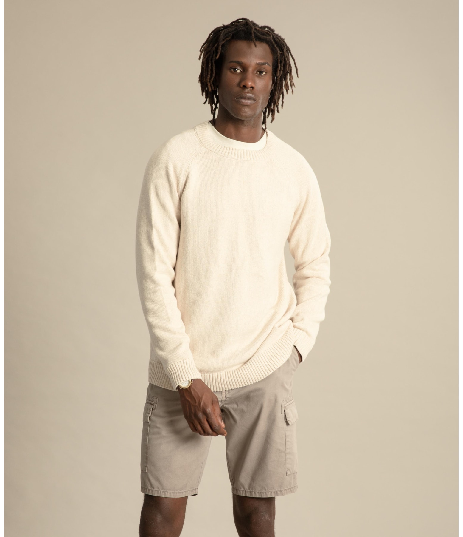 Tricot Cotton Raglan Natural