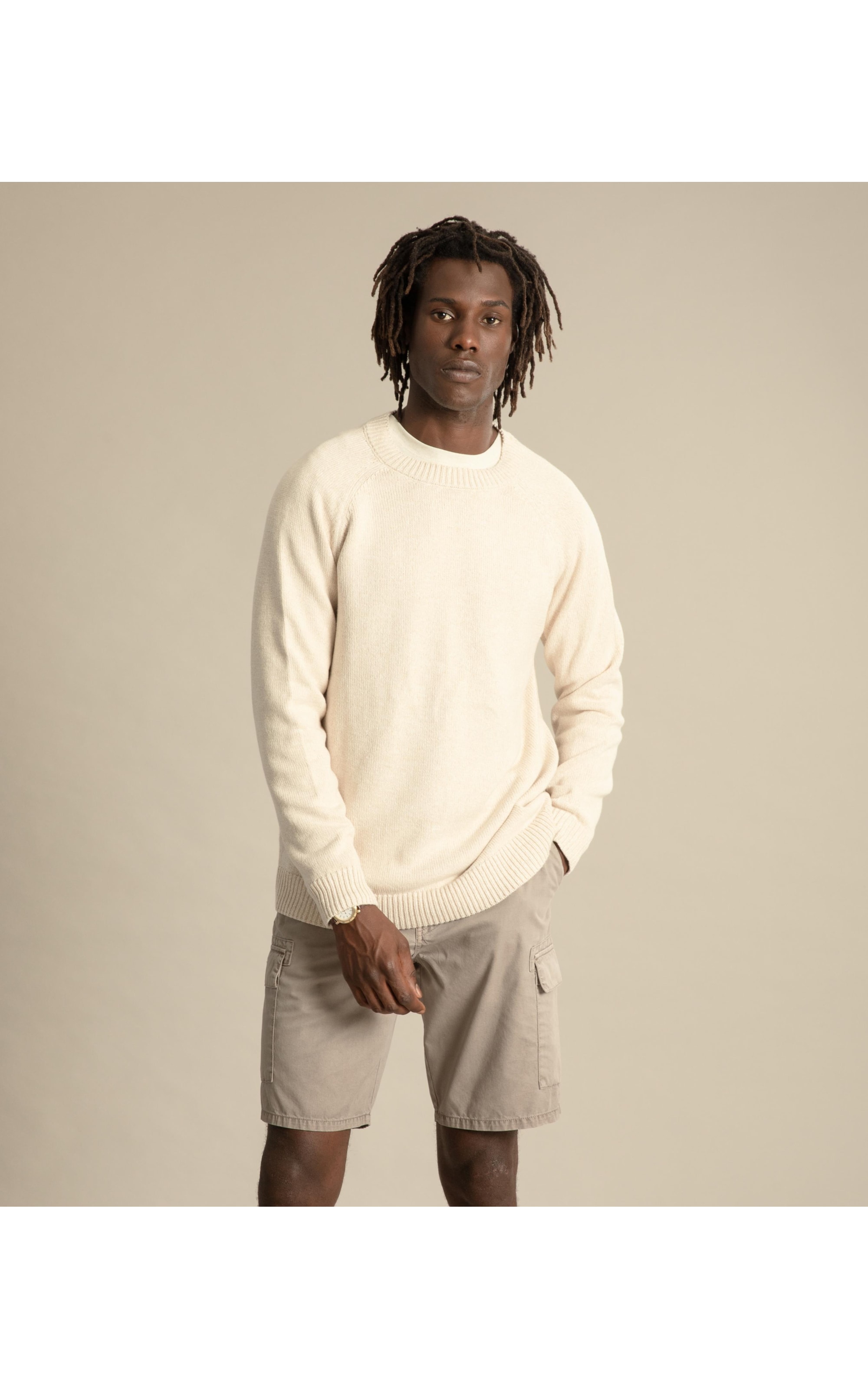 Tricot Cotton Raglan Natural