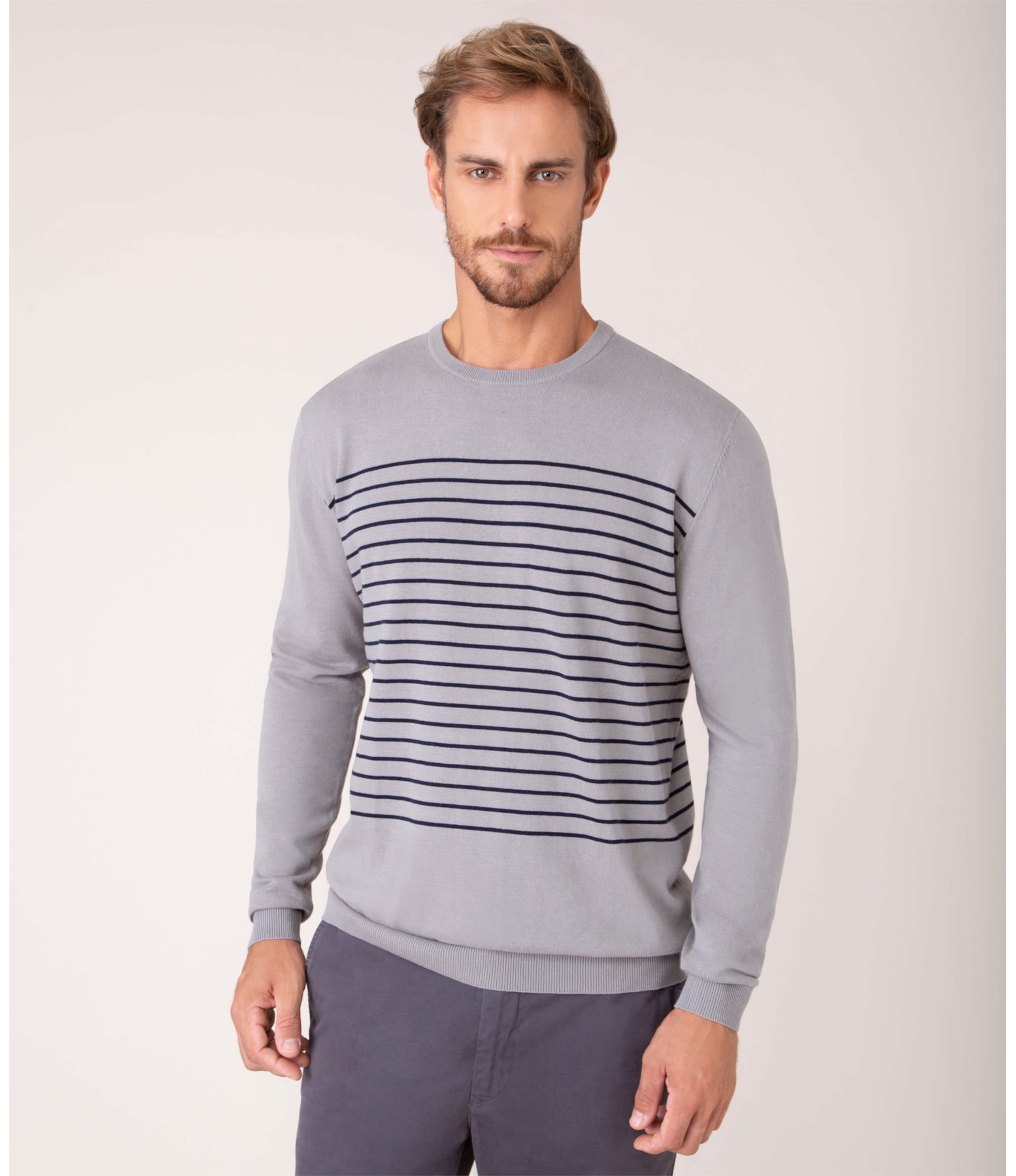 Tricot Drums Cinza Mescla