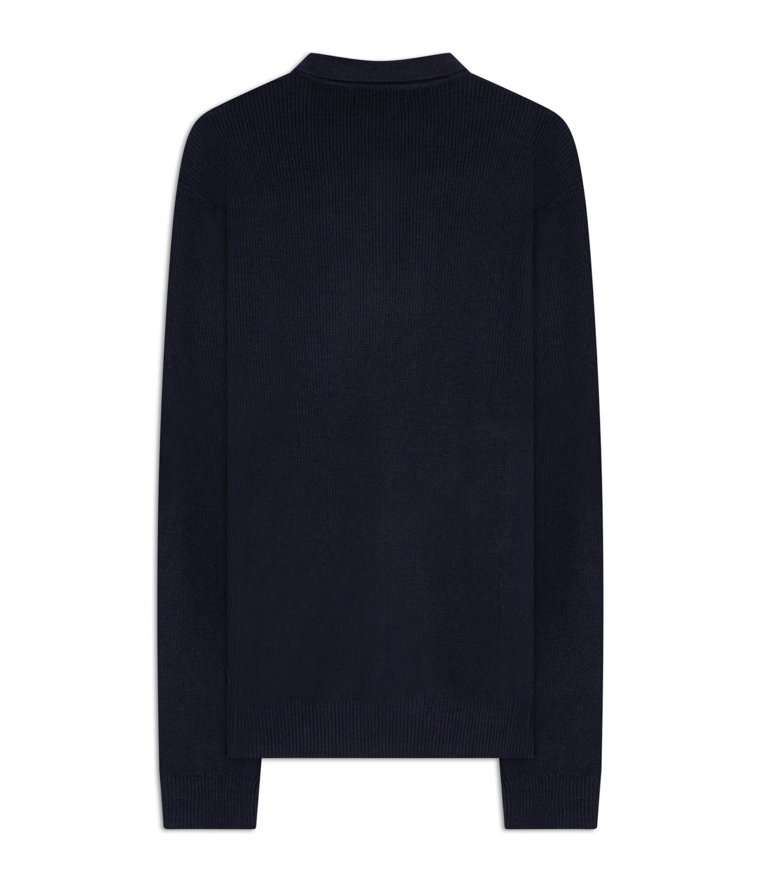 Tricot Edy Cotton Zipper Polo Marinho