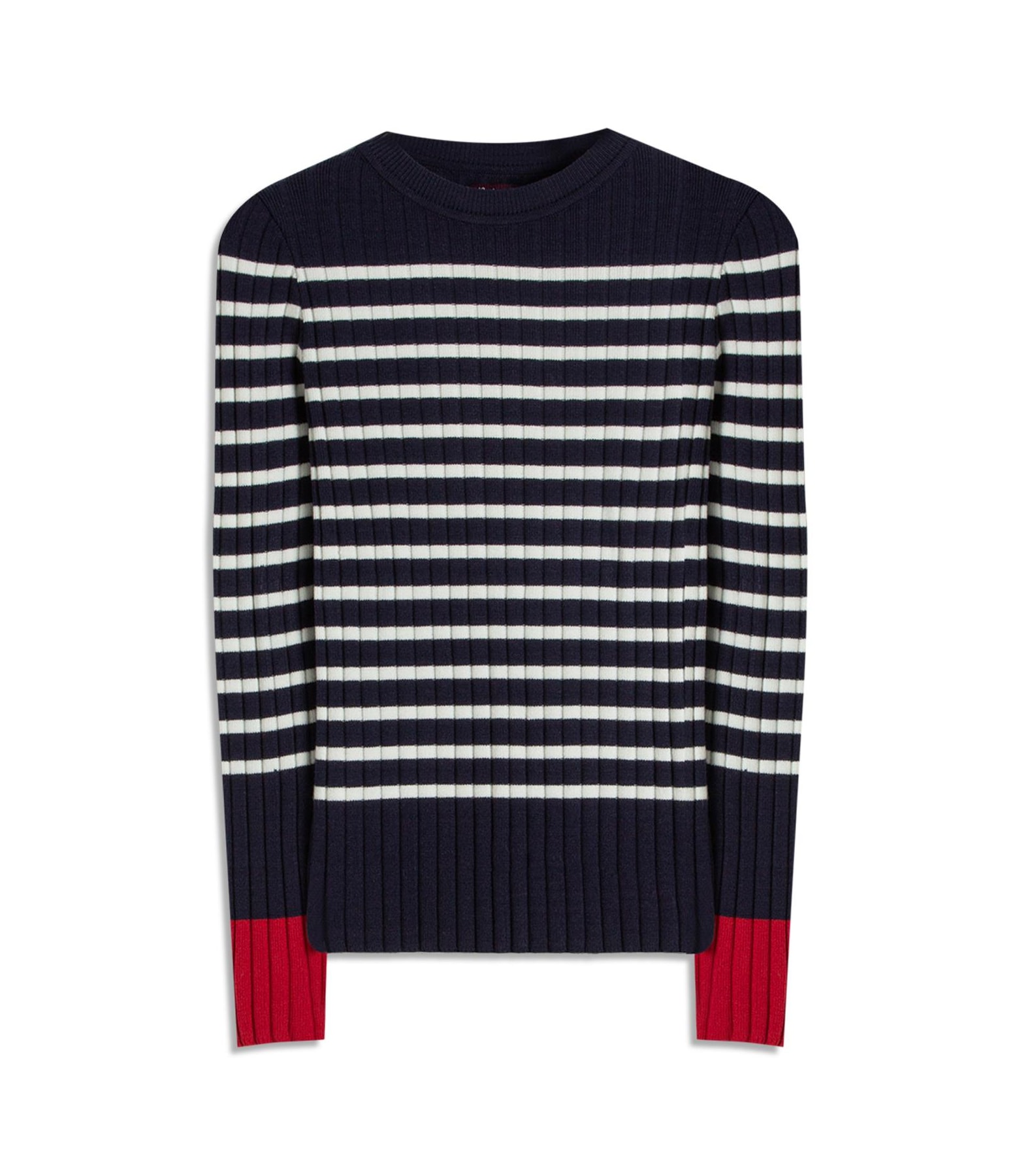 Tricot Elia Listrado Ml Marinho