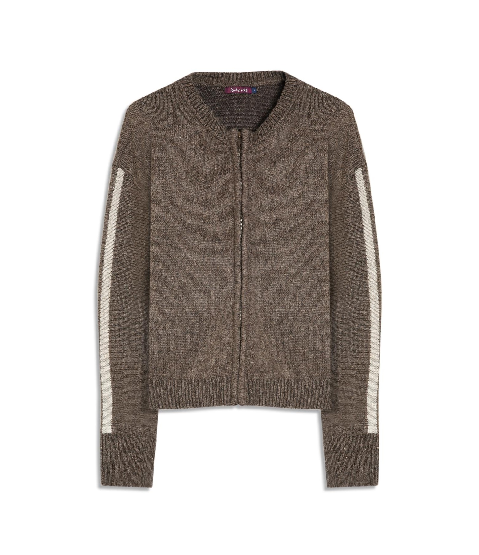 Tricot Elodie Ziper Ml Marrom