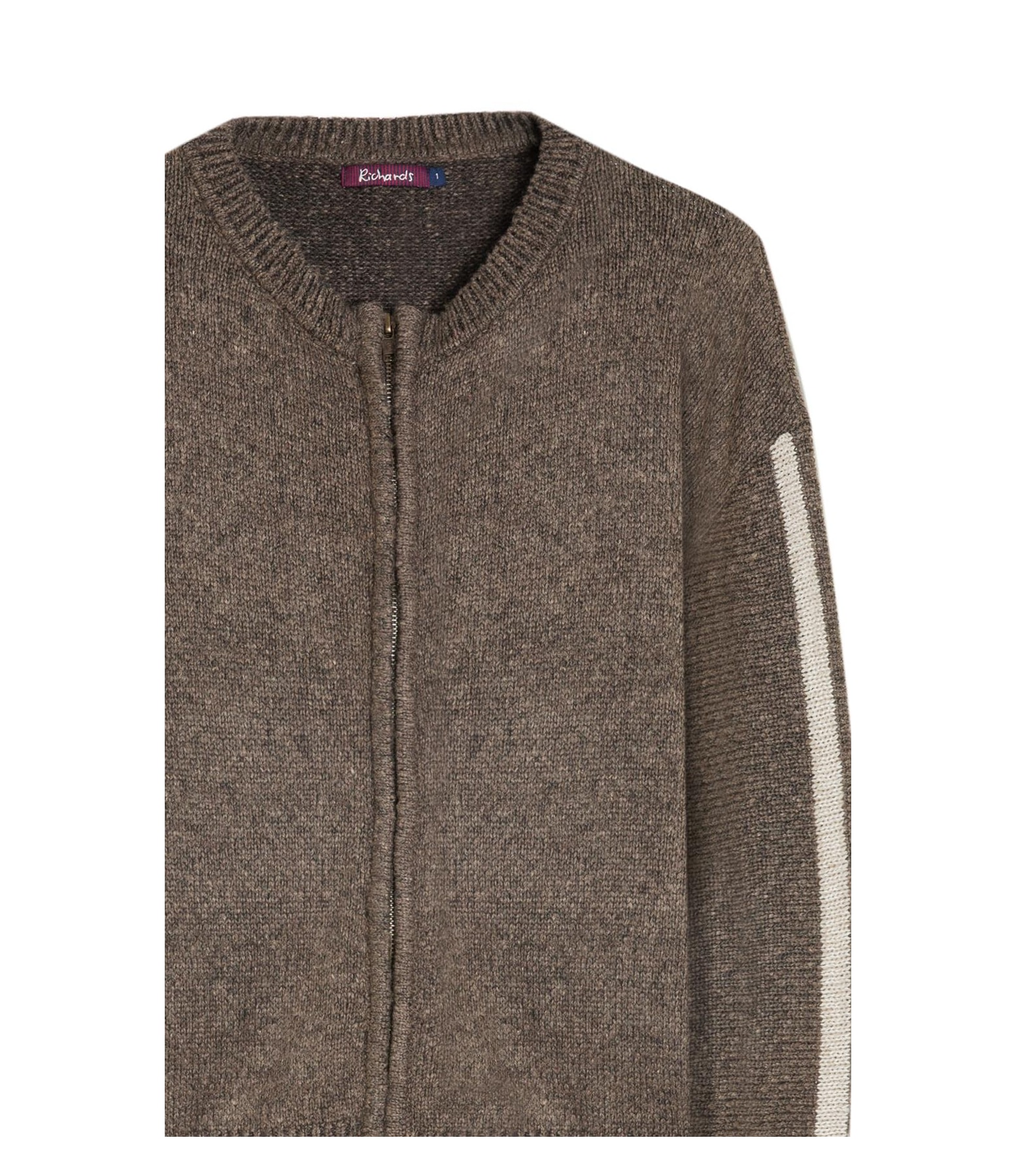Tricot Elodie Ziper Ml Marrom