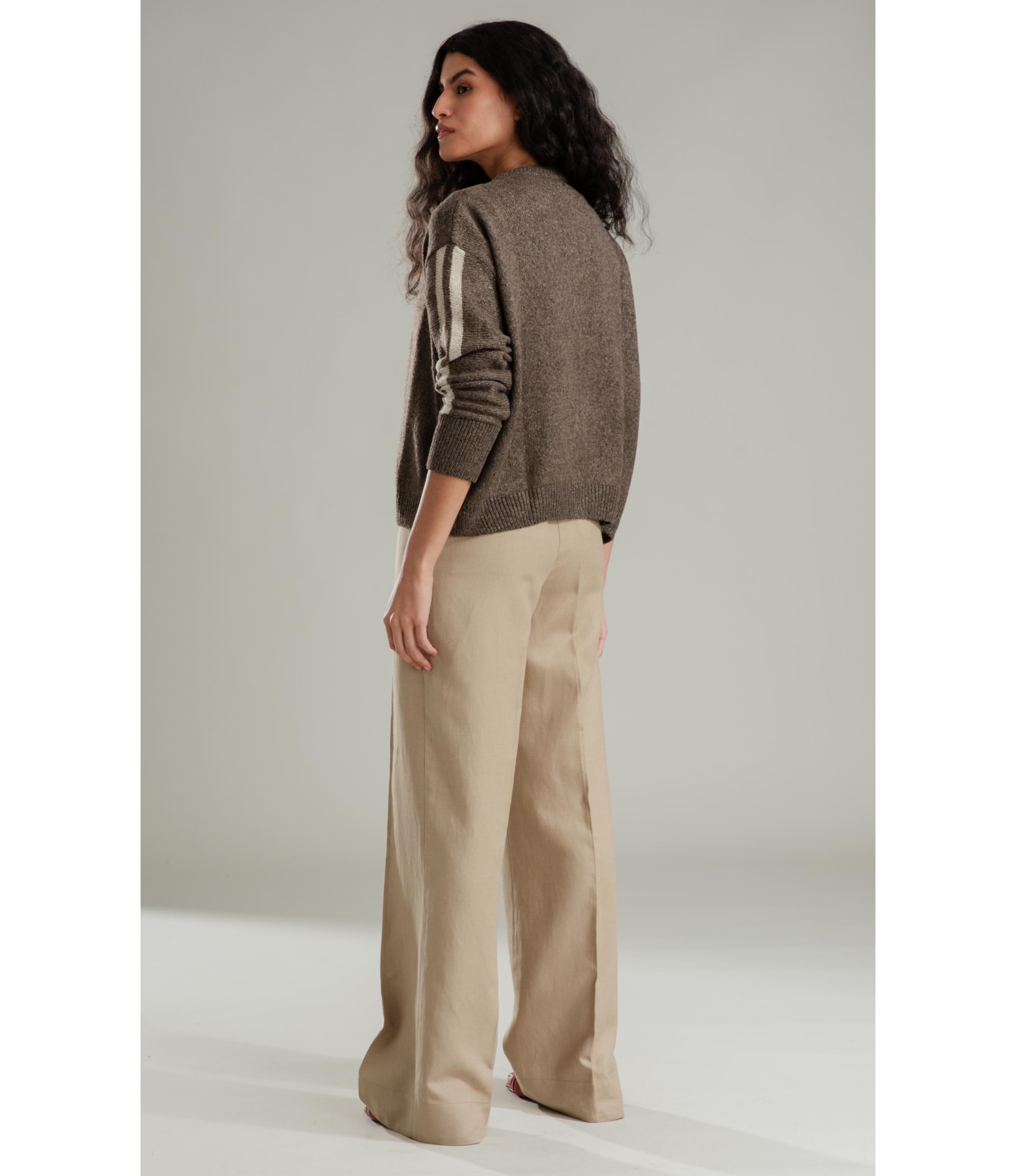 Tricot Elodie Ziper Ml Marrom