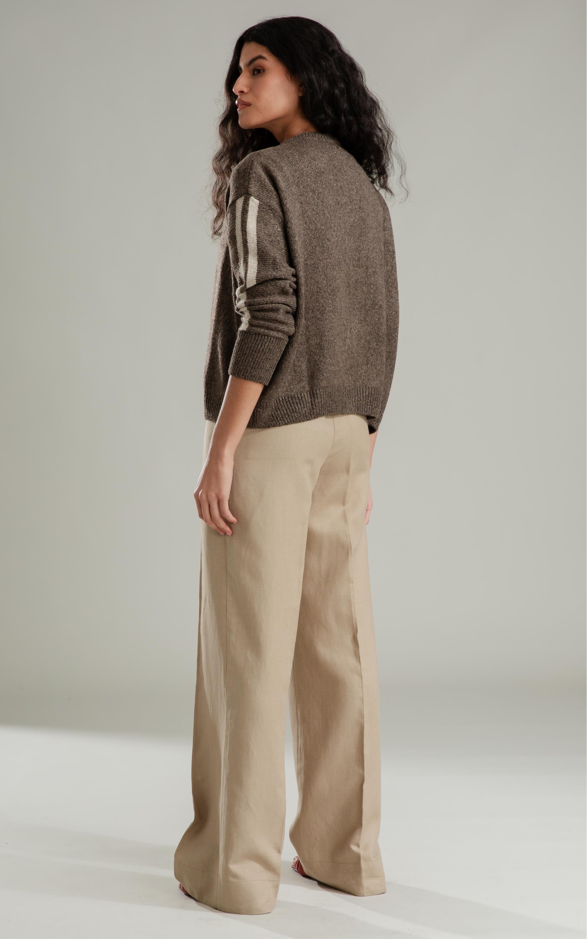 Tricot Elodie Ziper Ml Marrom