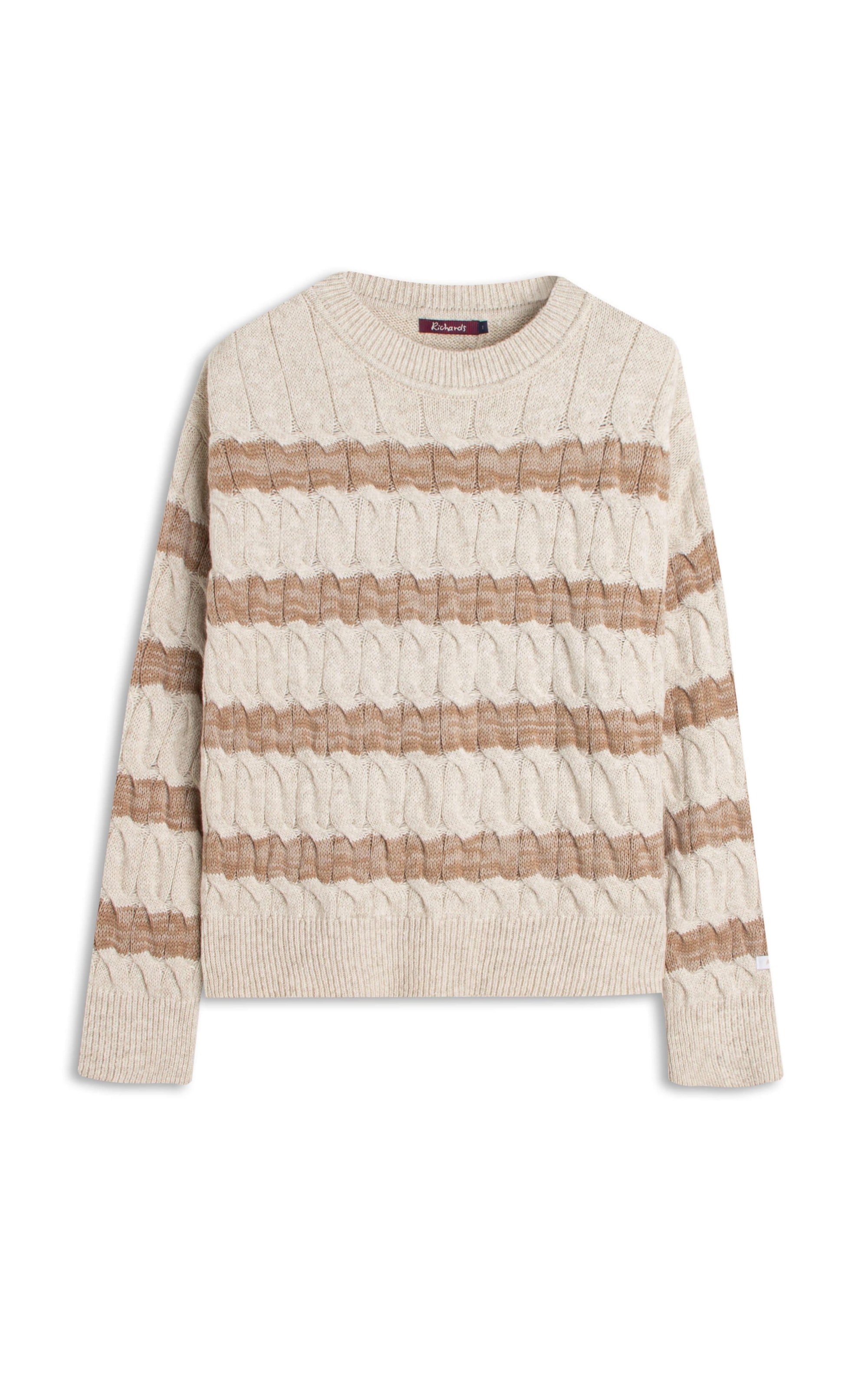 Tricot Emma Trancado Listras Natural
