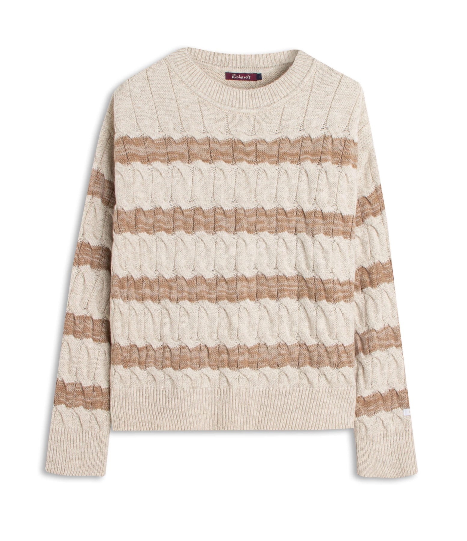 Tricot Emma Trancado Listras Natural