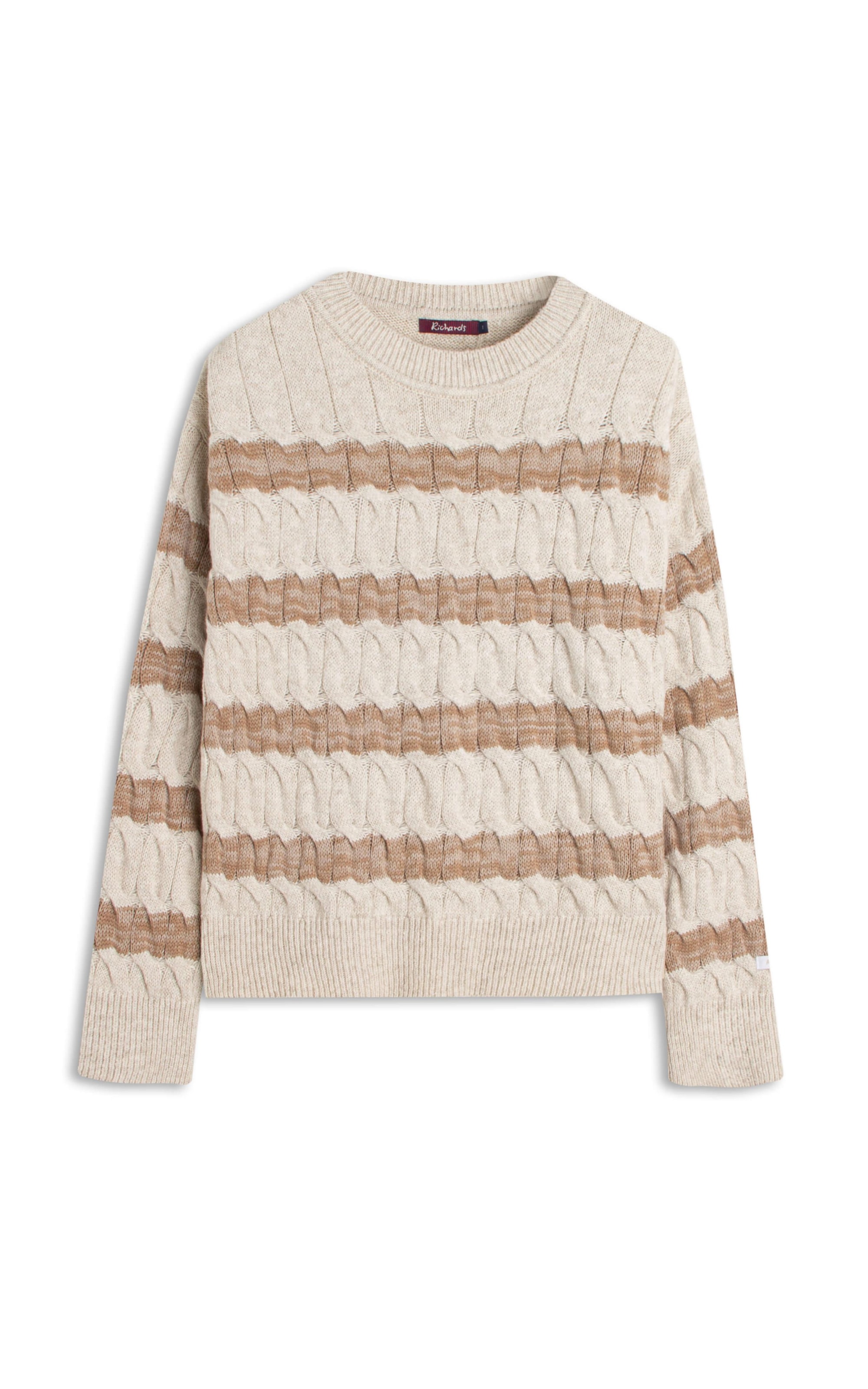 Tricot Emma Trancado Listras Natural