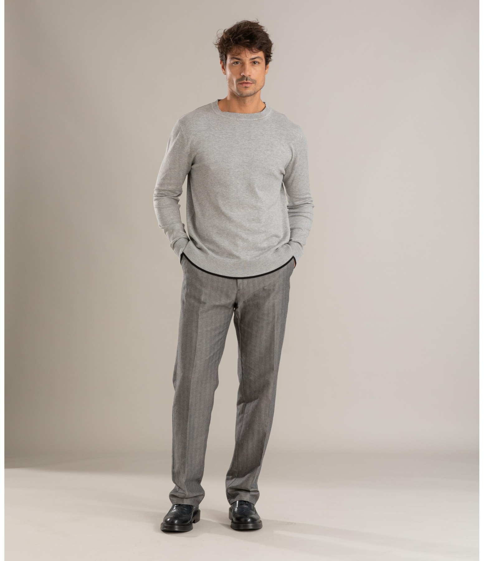 Tricot Ethan Tech Cinza Claro