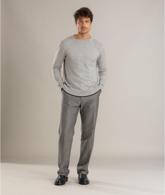 Tricot Ethan Tech Cinza Claro