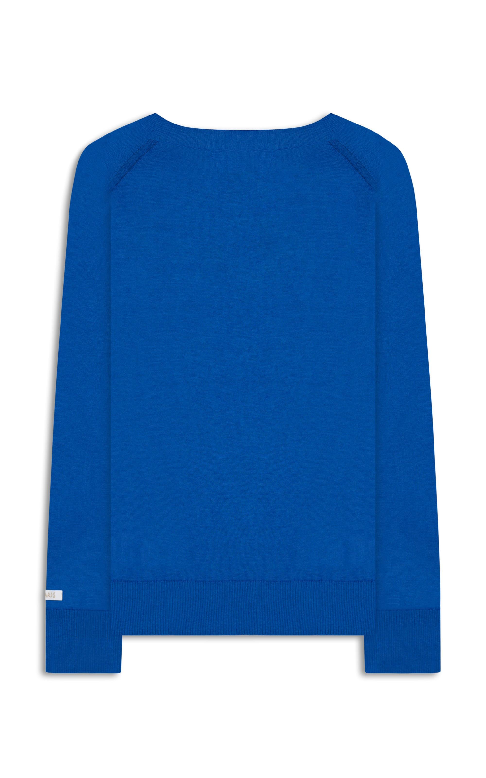 Tricot Fay Cotton Cashmere Azul Bic