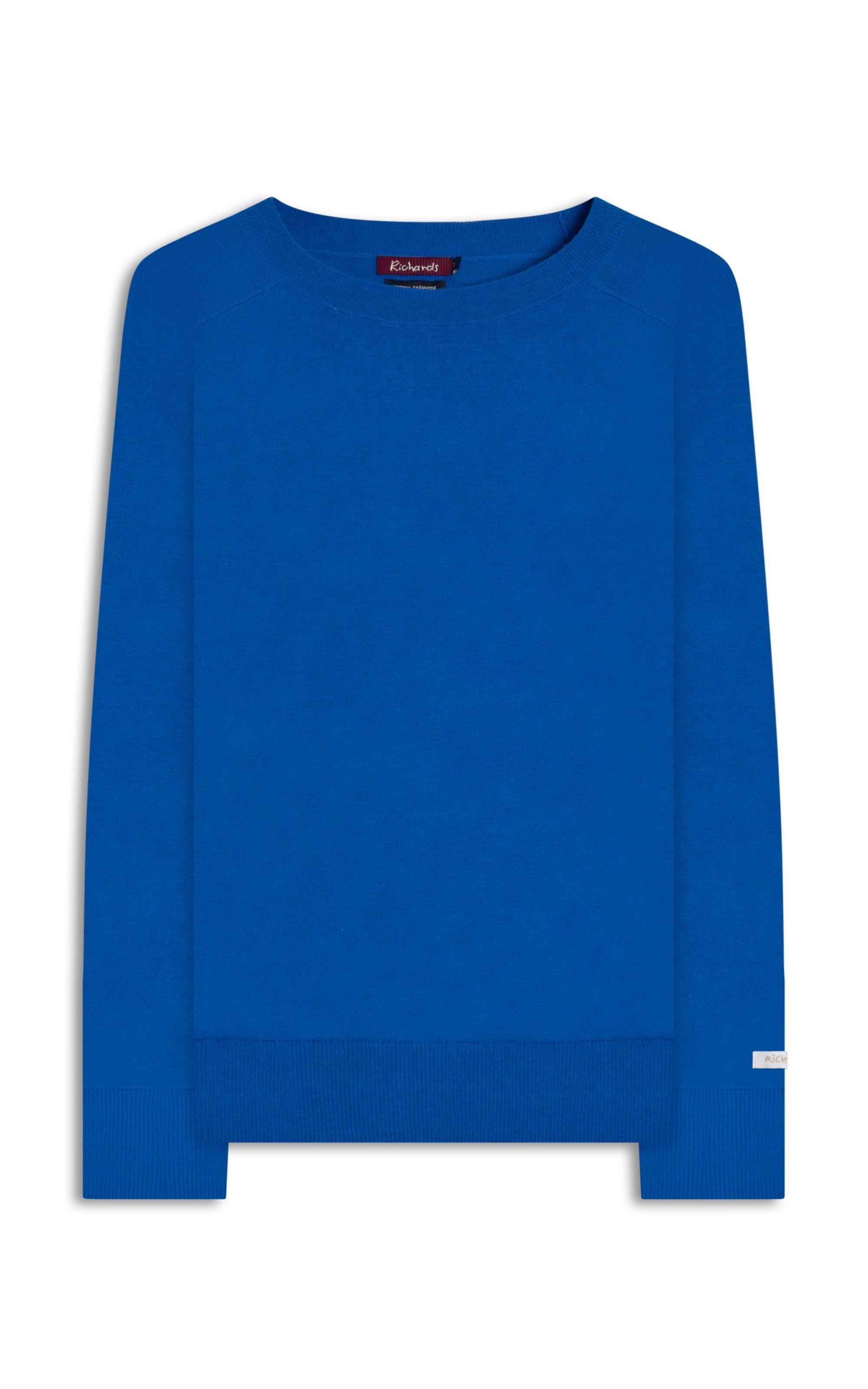 Tricot Fay Cotton Cashmere Azul Bic