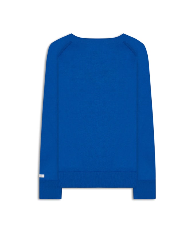 Tricot Fay Cotton Cashmere Azul Bic