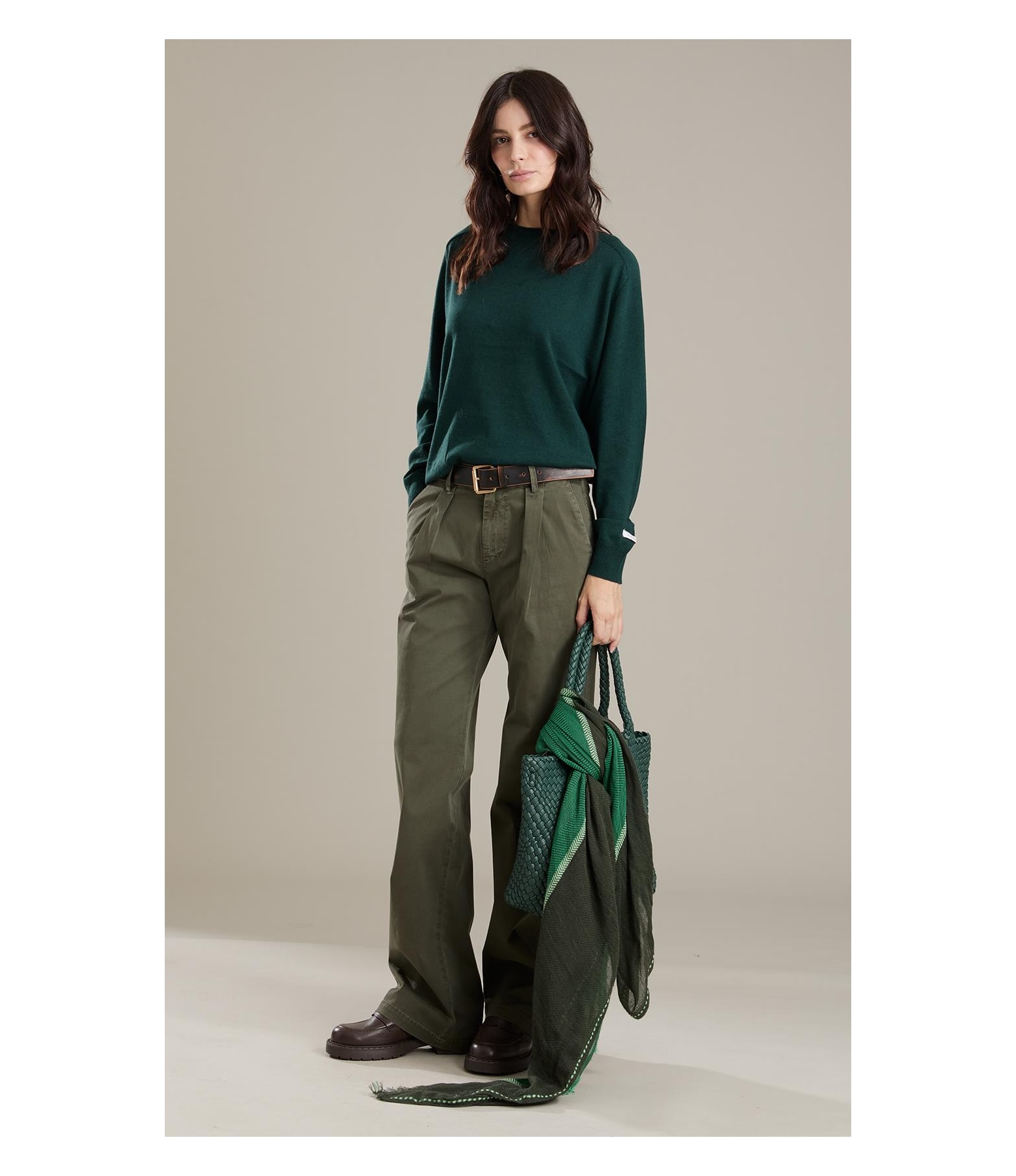 Tricot Fay Cotton Cashmere Floresta