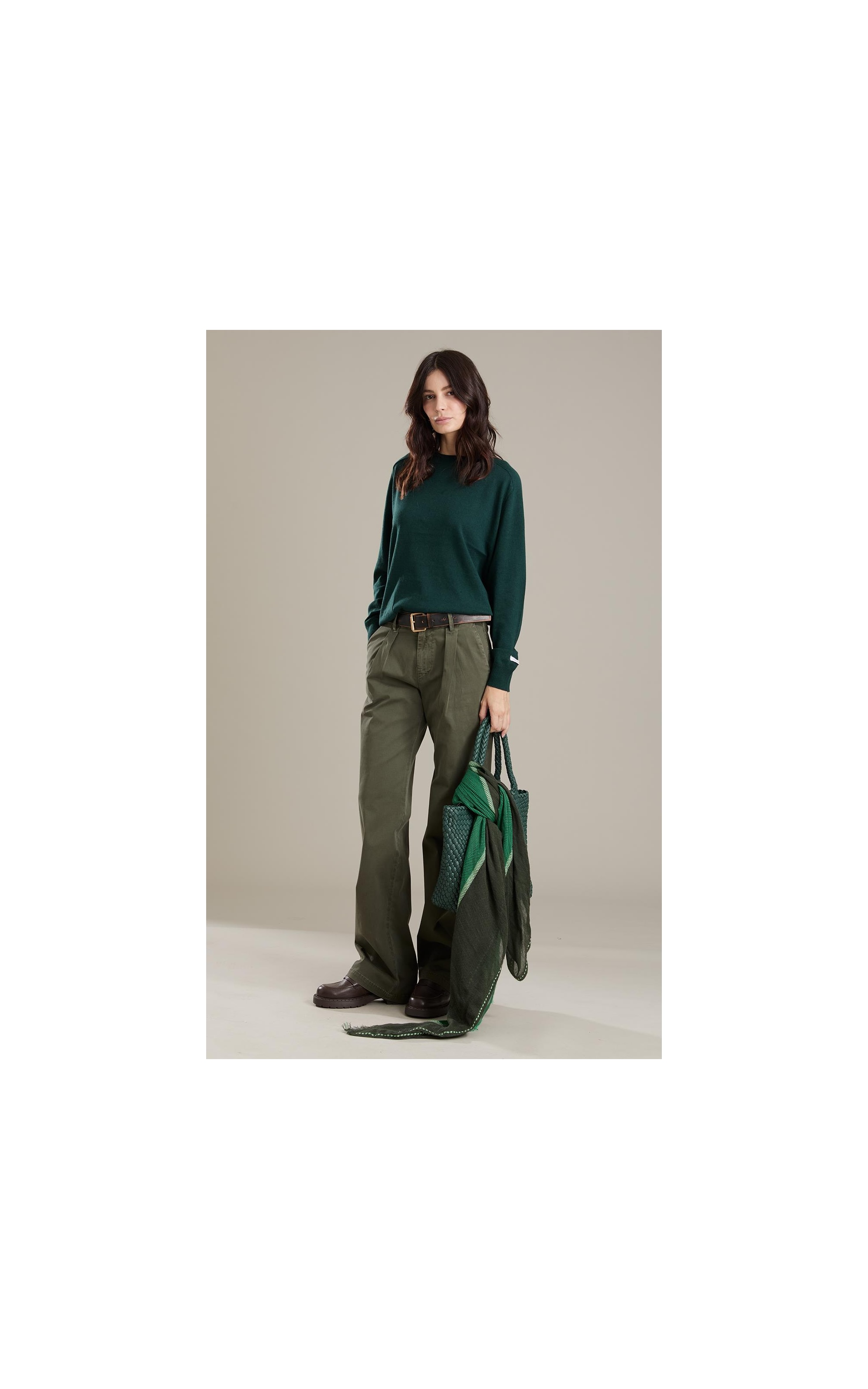 Tricot Fay Cotton Cashmere Floresta