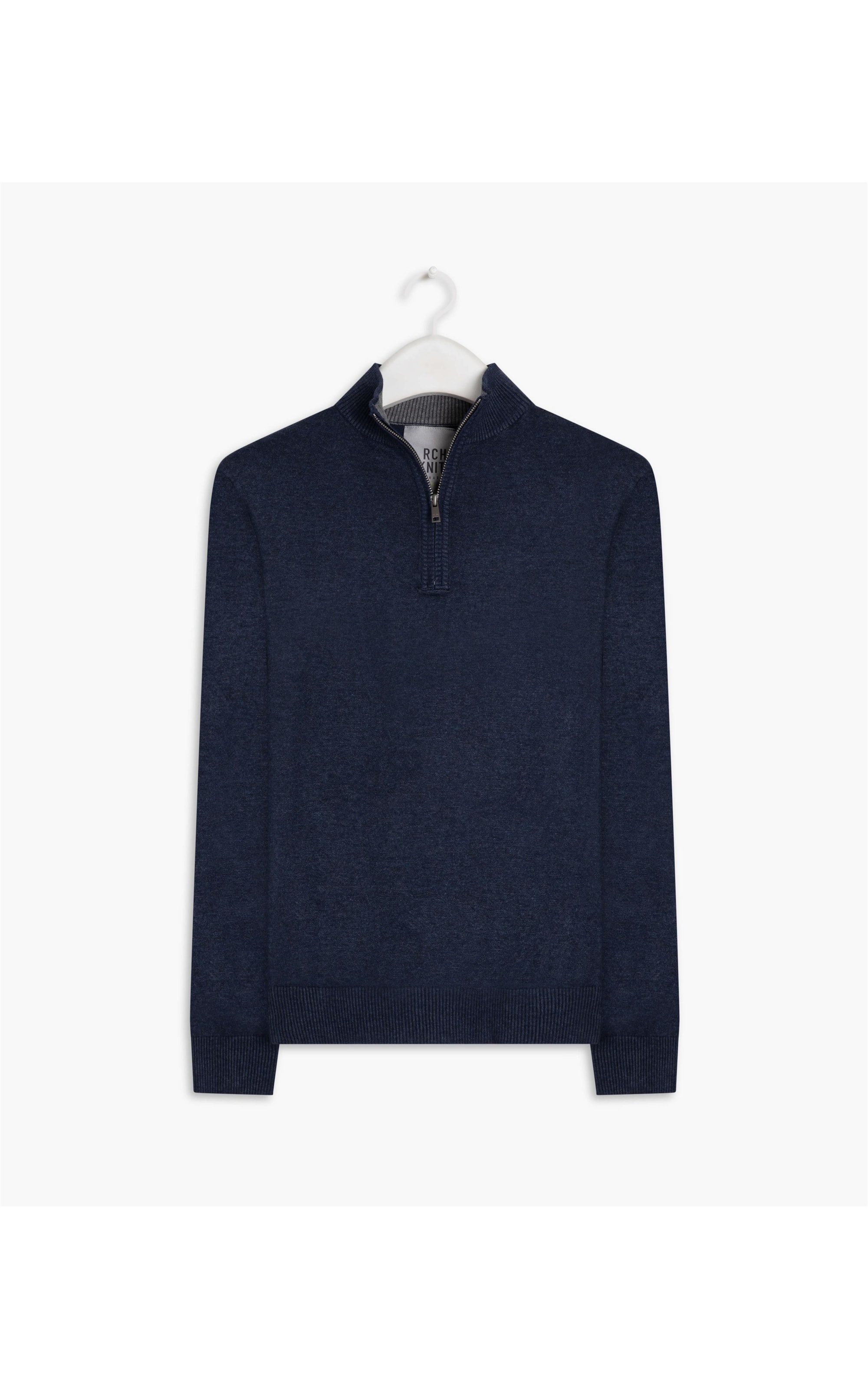 Tricot Gola Alta Ziper Dark Navy