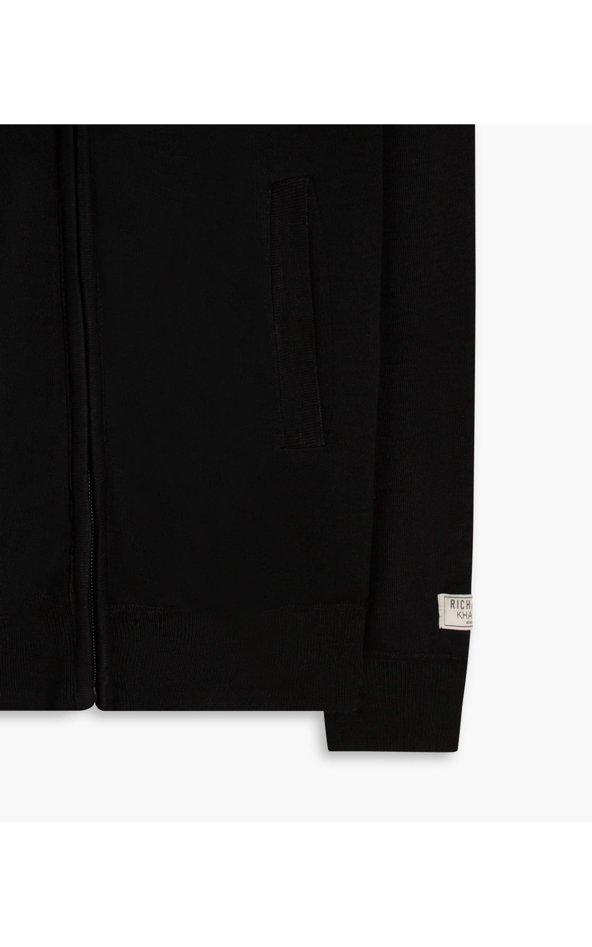 Tricot Gola Zíper Preto