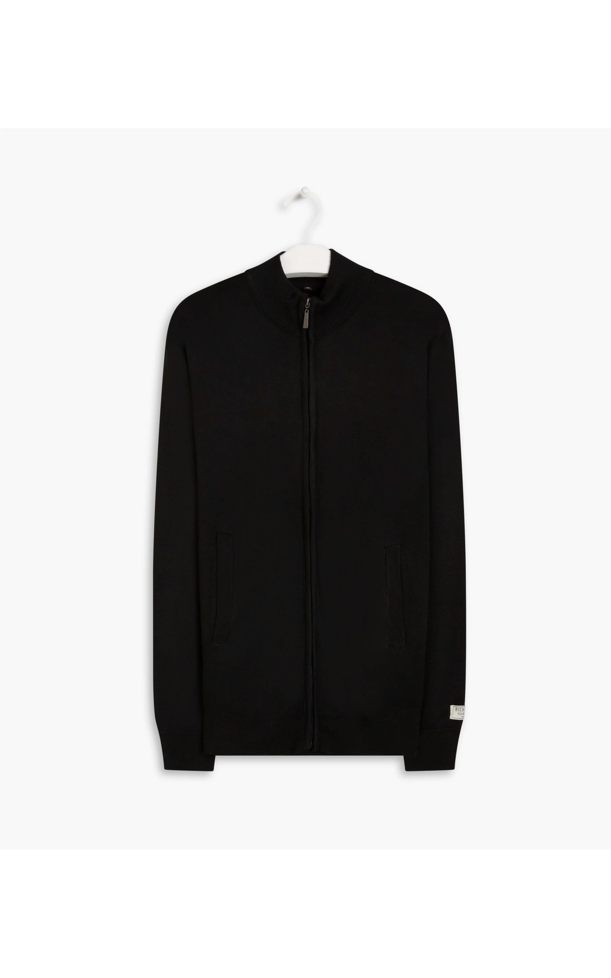 Tricot Gola Zíper Preto