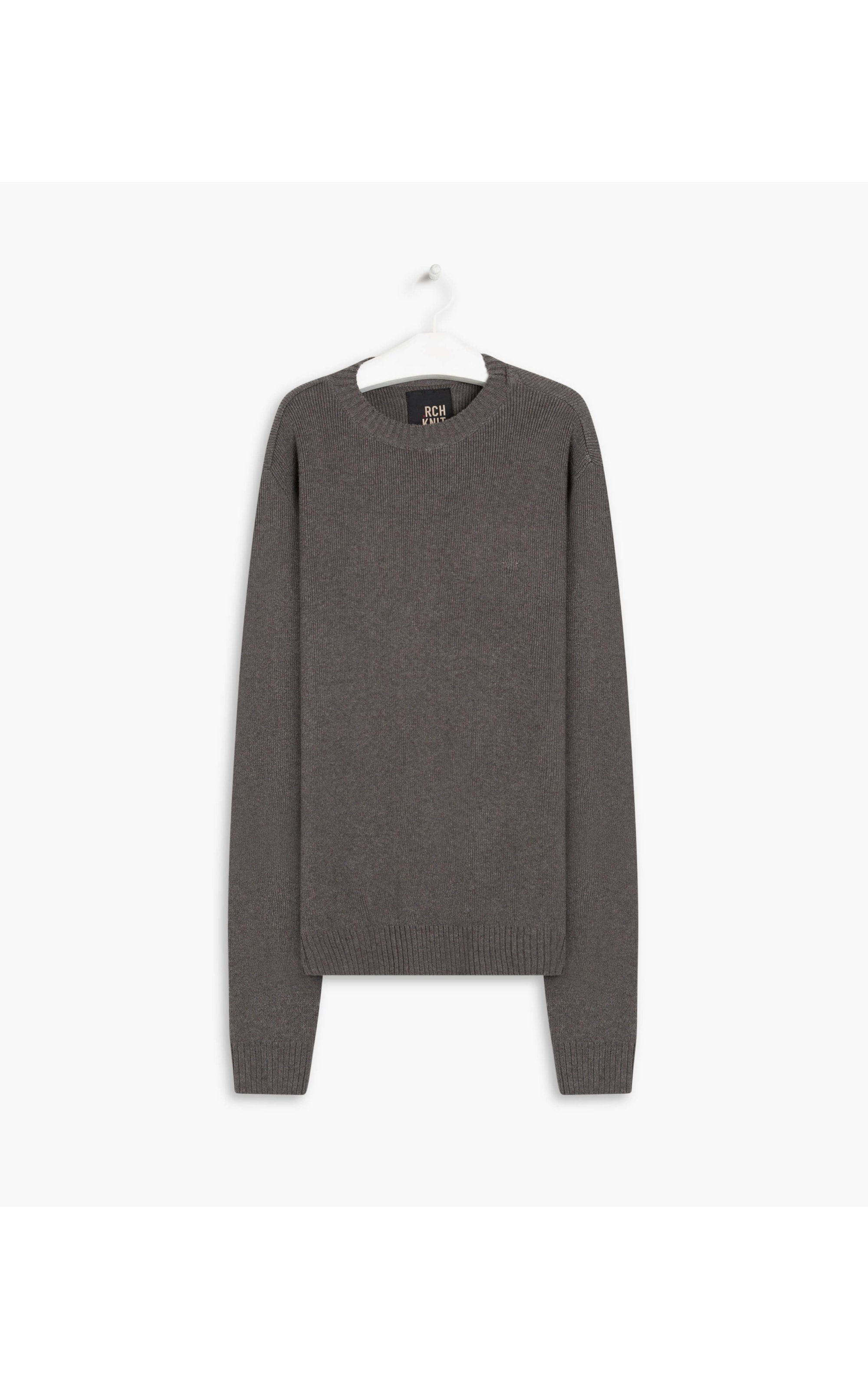 Tricot Heavy Gola Normal Cinza Mescla