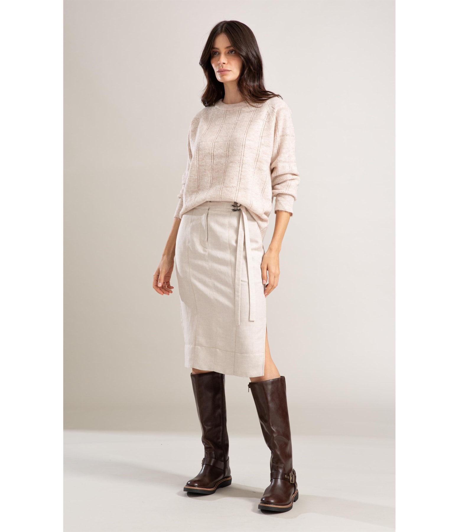 Tricot Hope Raglan Textura Natural