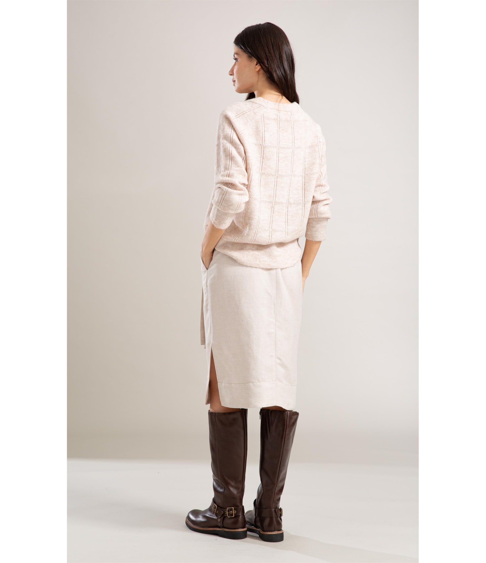 Tricot Hope Raglan Textura Natural