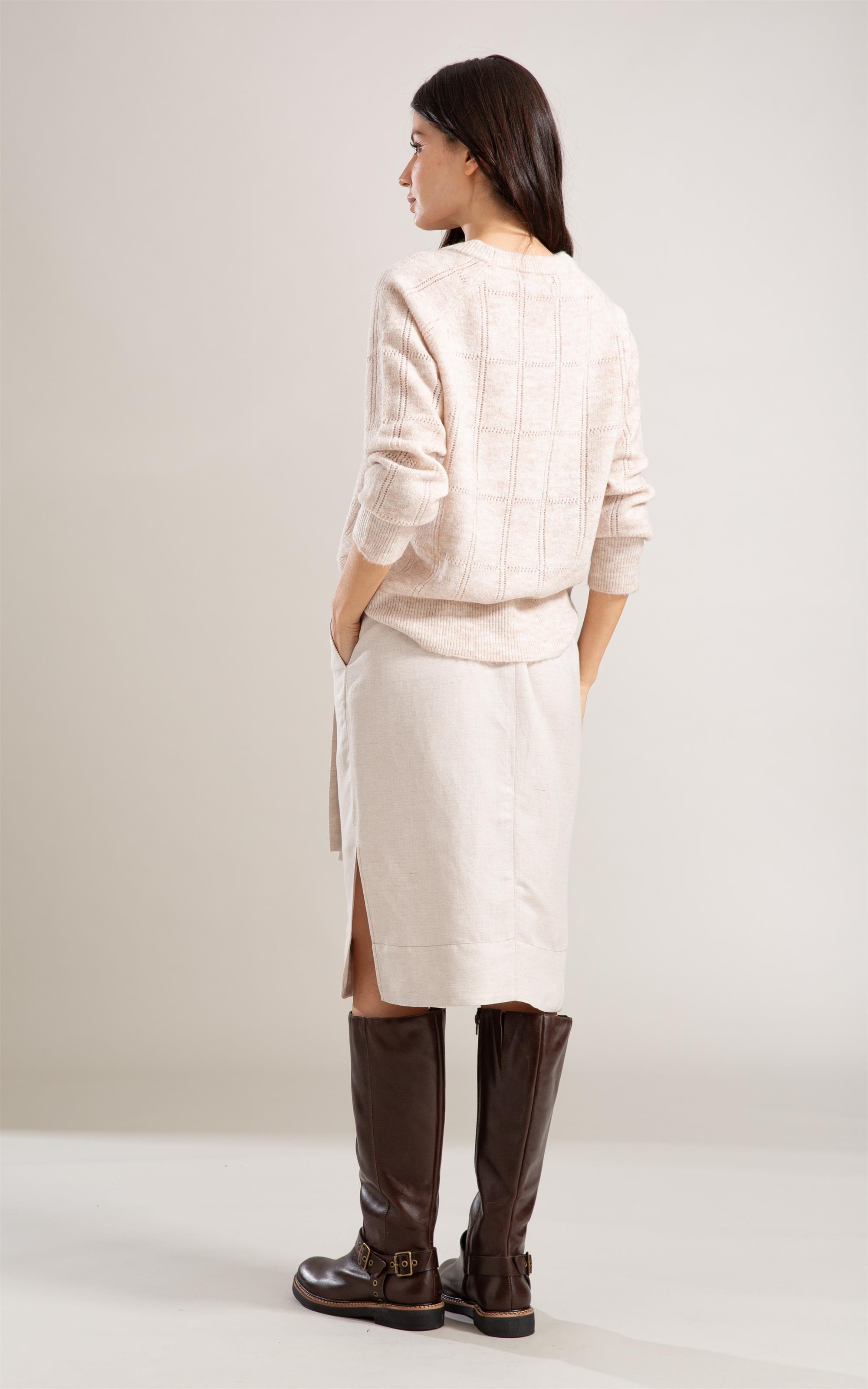 Tricot Hope Raglan Textura Natural