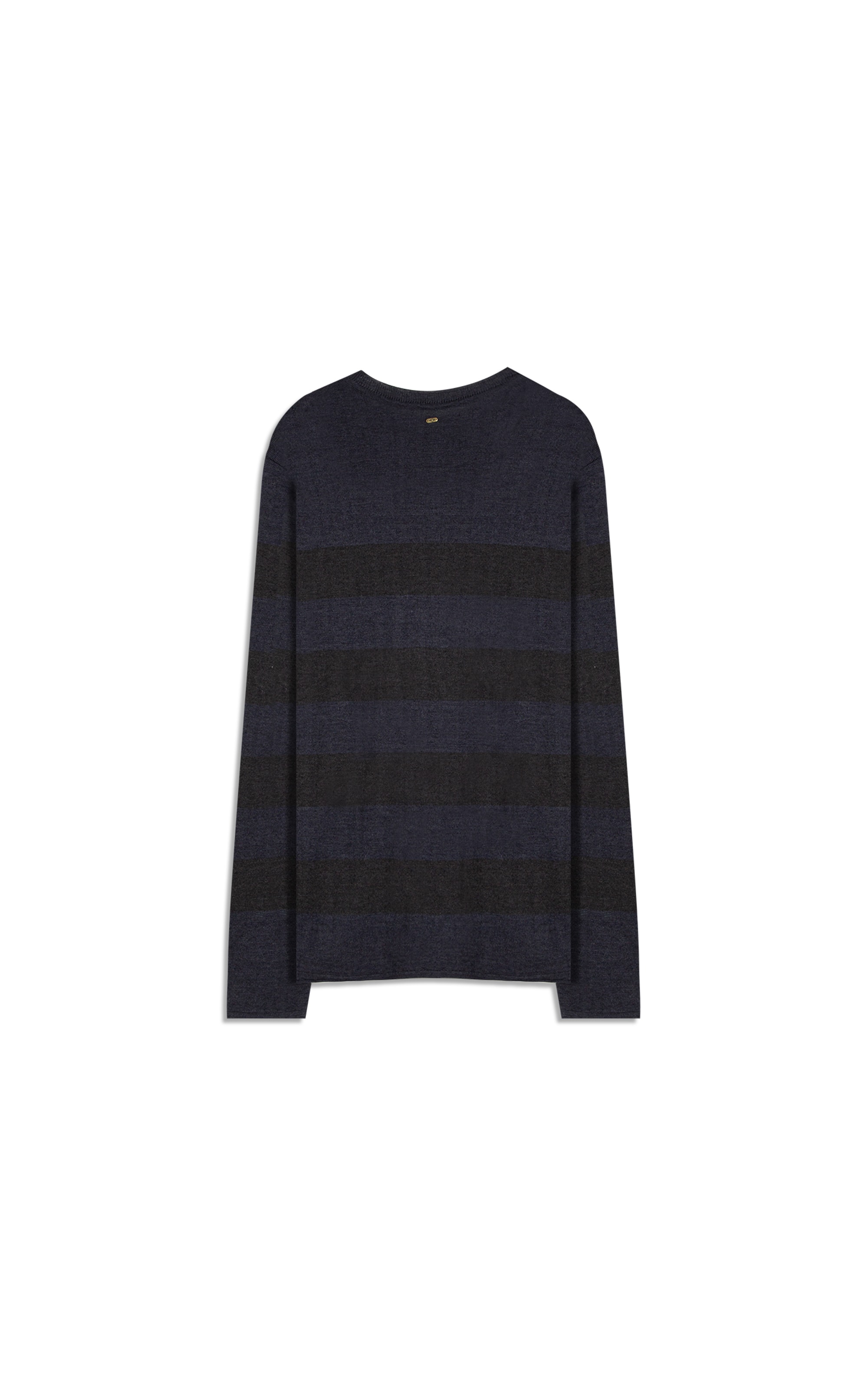 Tricot Hugo Seridó Listrado Ml Dark Navy