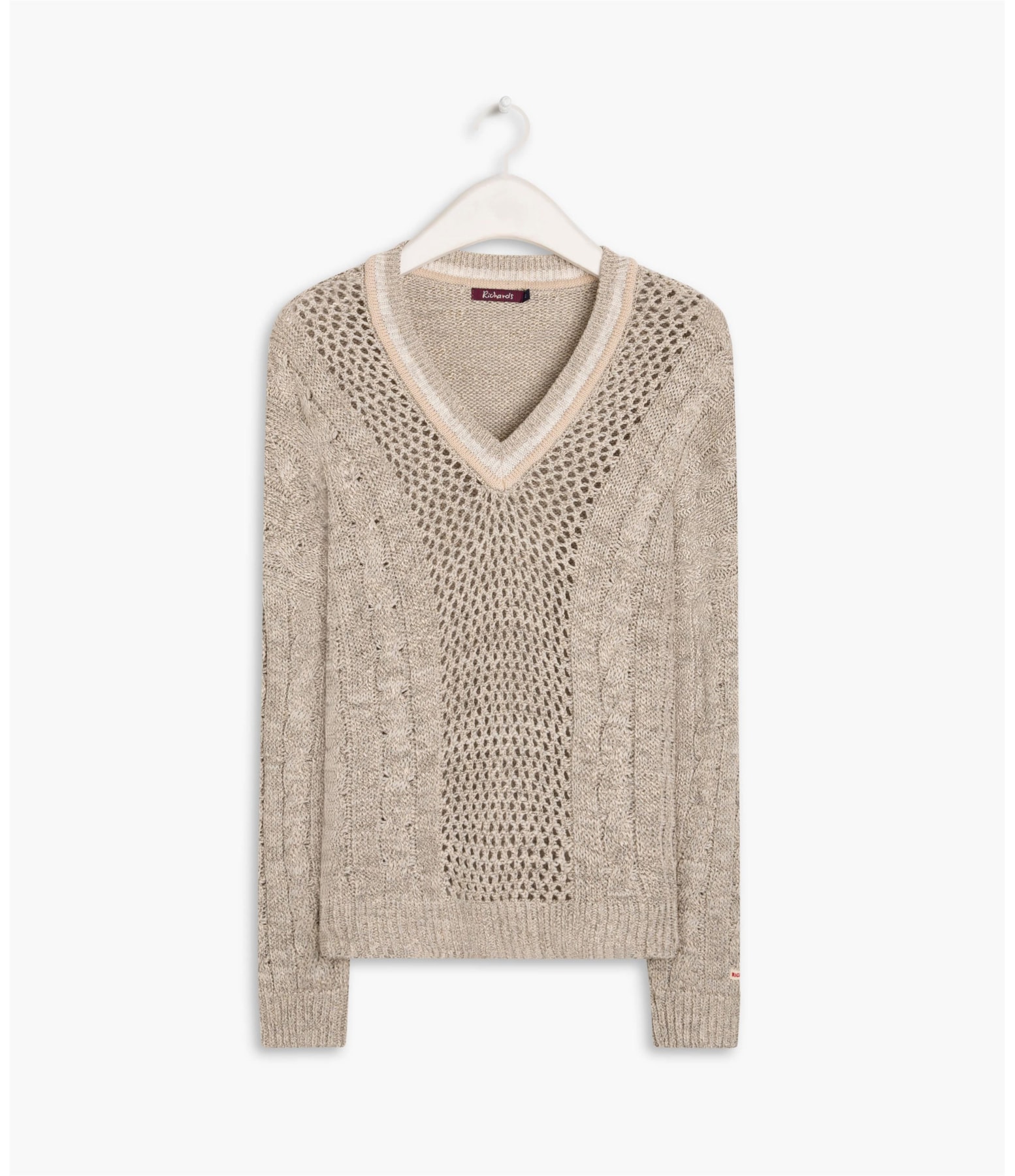 Tricot Ibara Trançado Areia