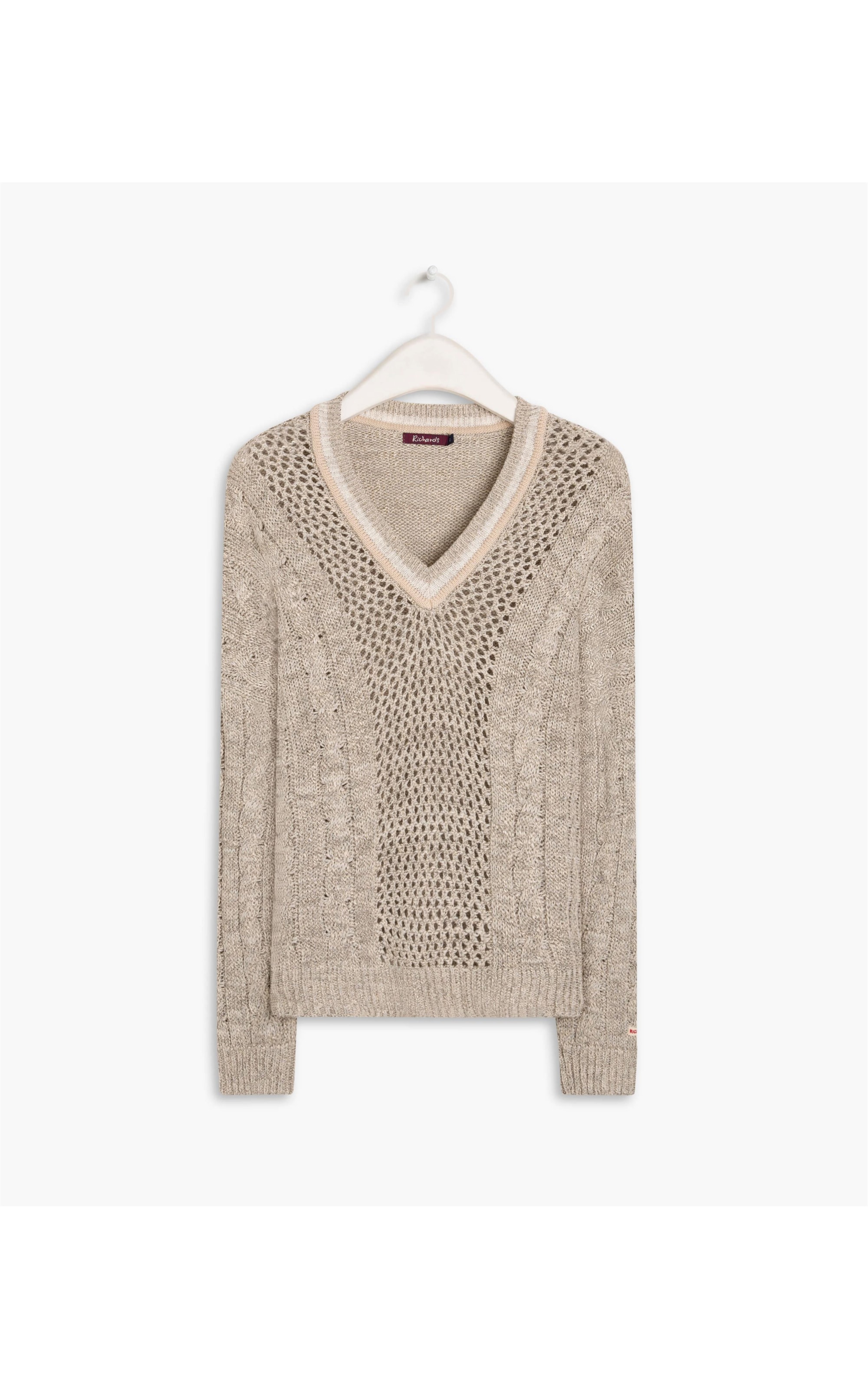 Tricot Ibara Trançado Areia