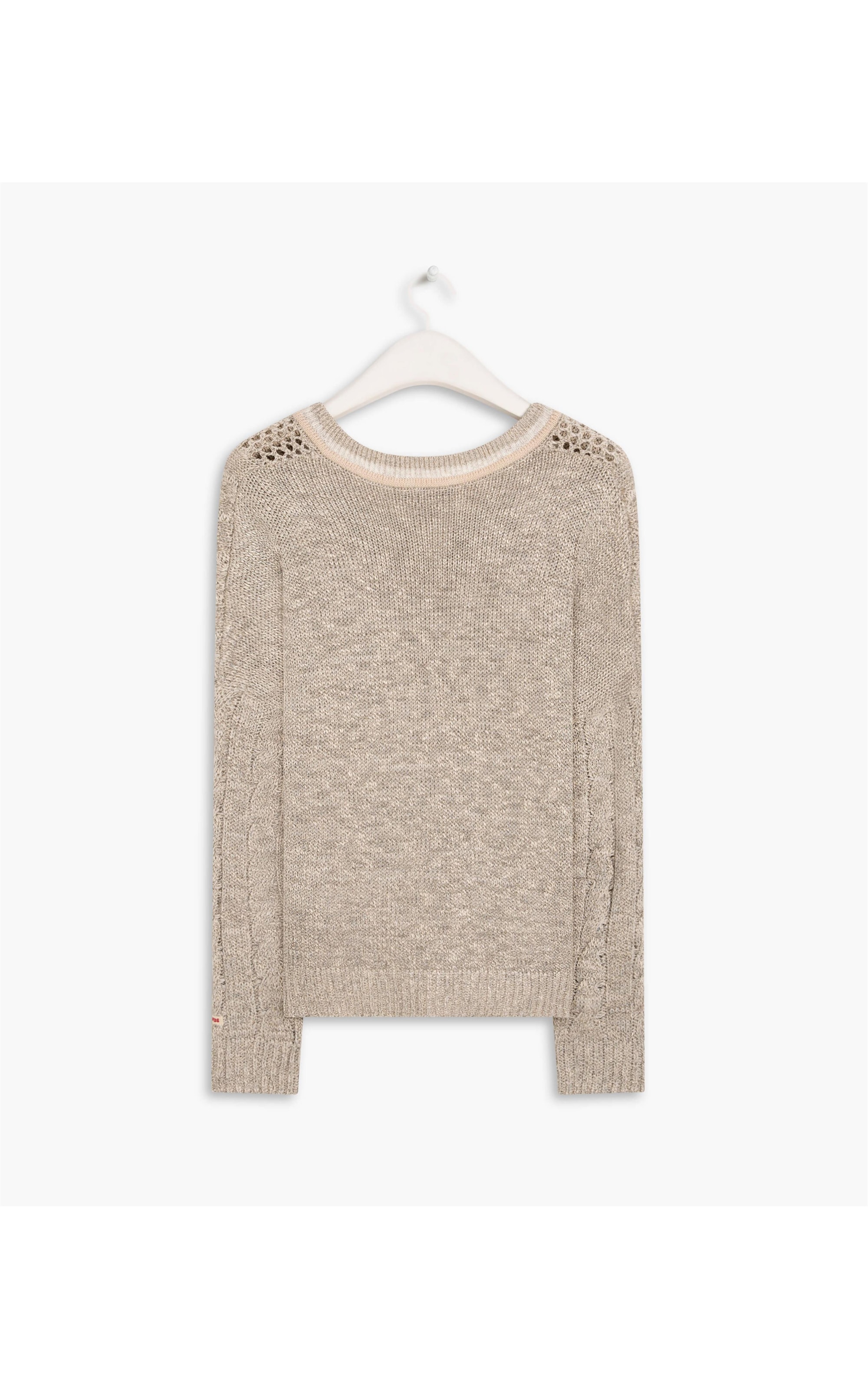 Tricot Ibara Trançado Areia