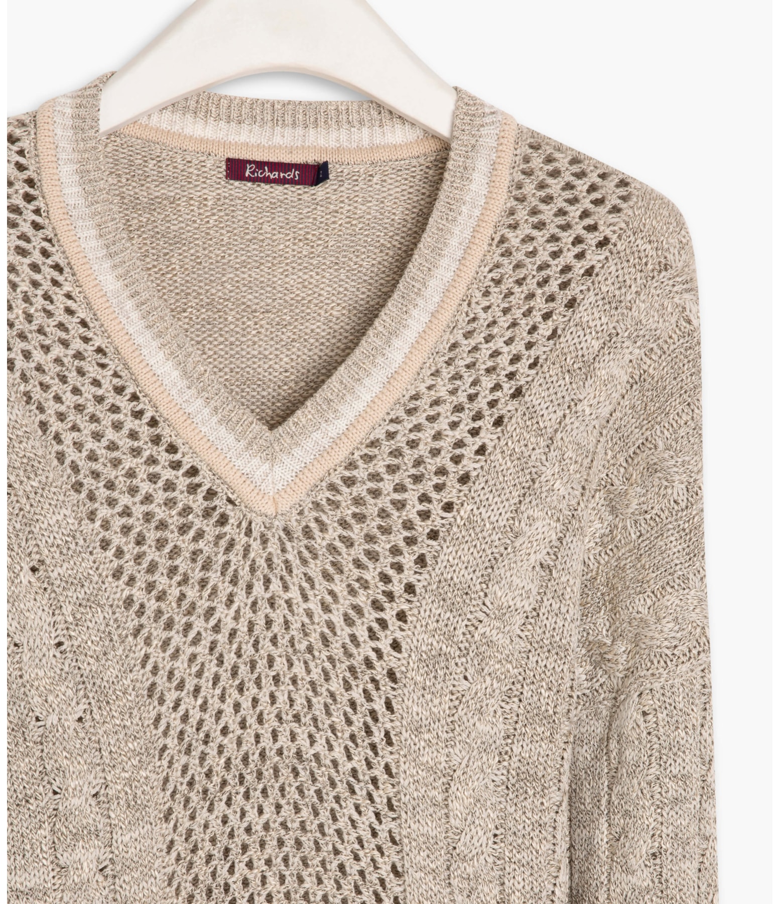 Tricot Ibara Trançado Areia