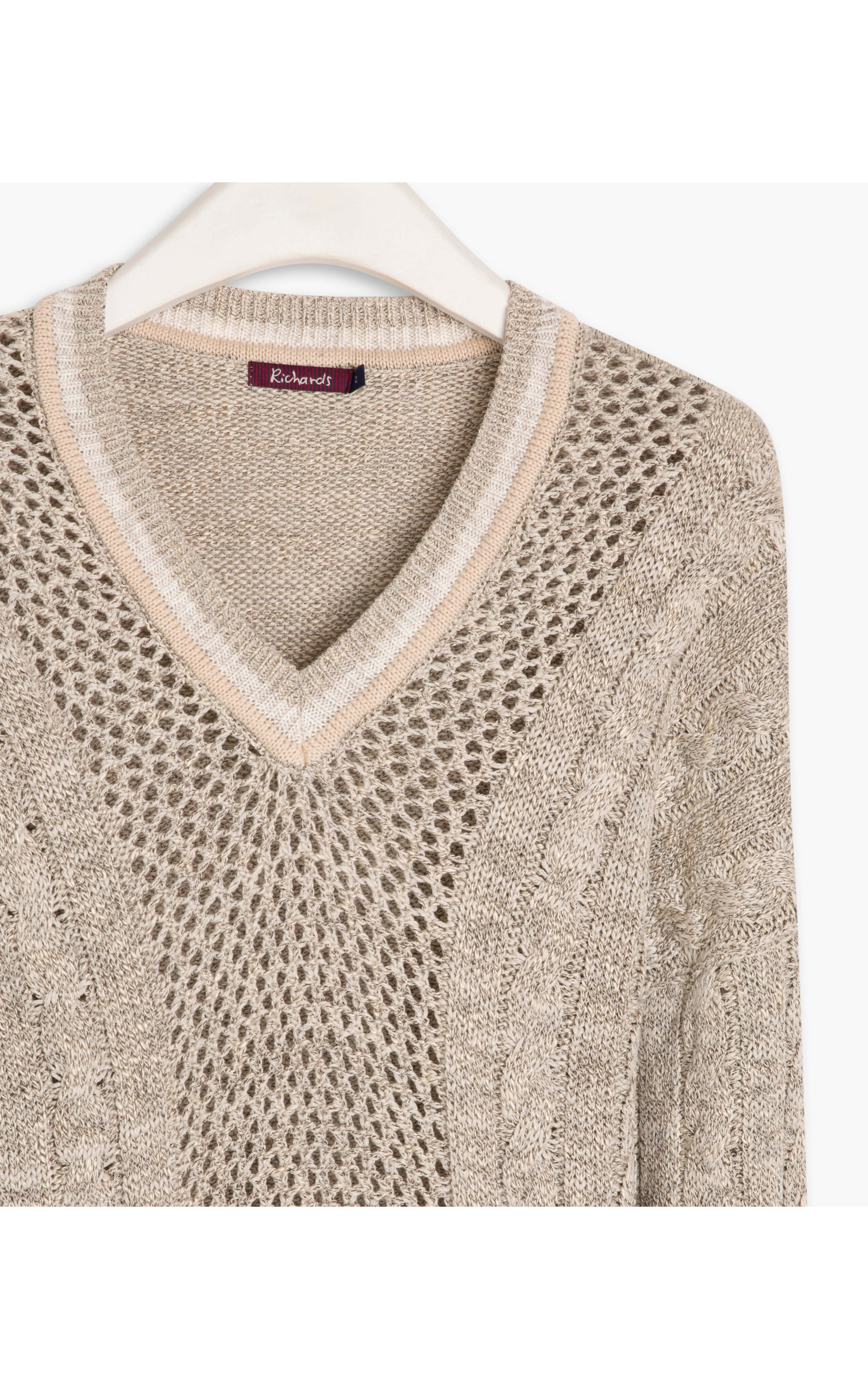 Tricot Ibara Trançado Areia