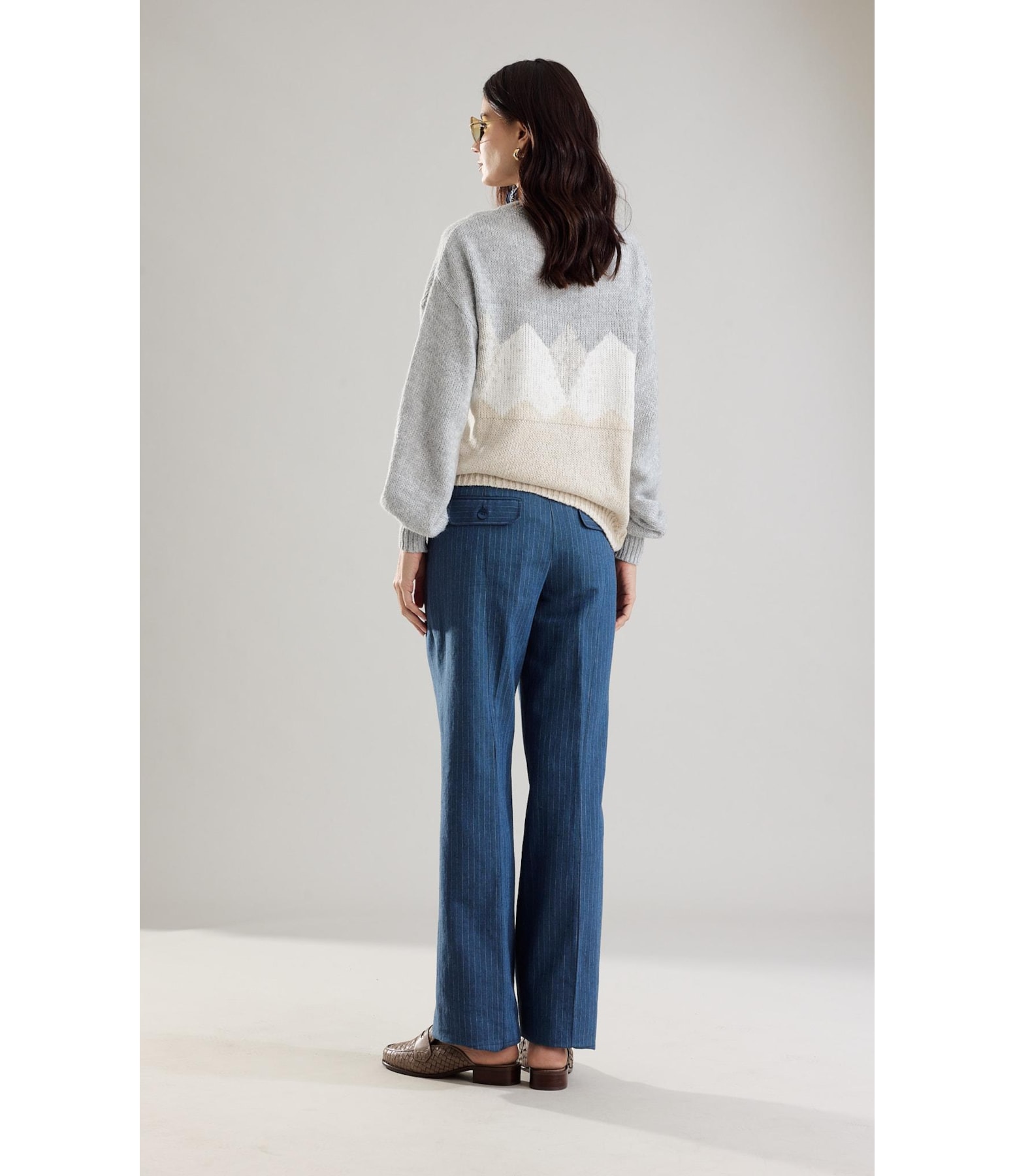Tricot Iris Losangos Prata