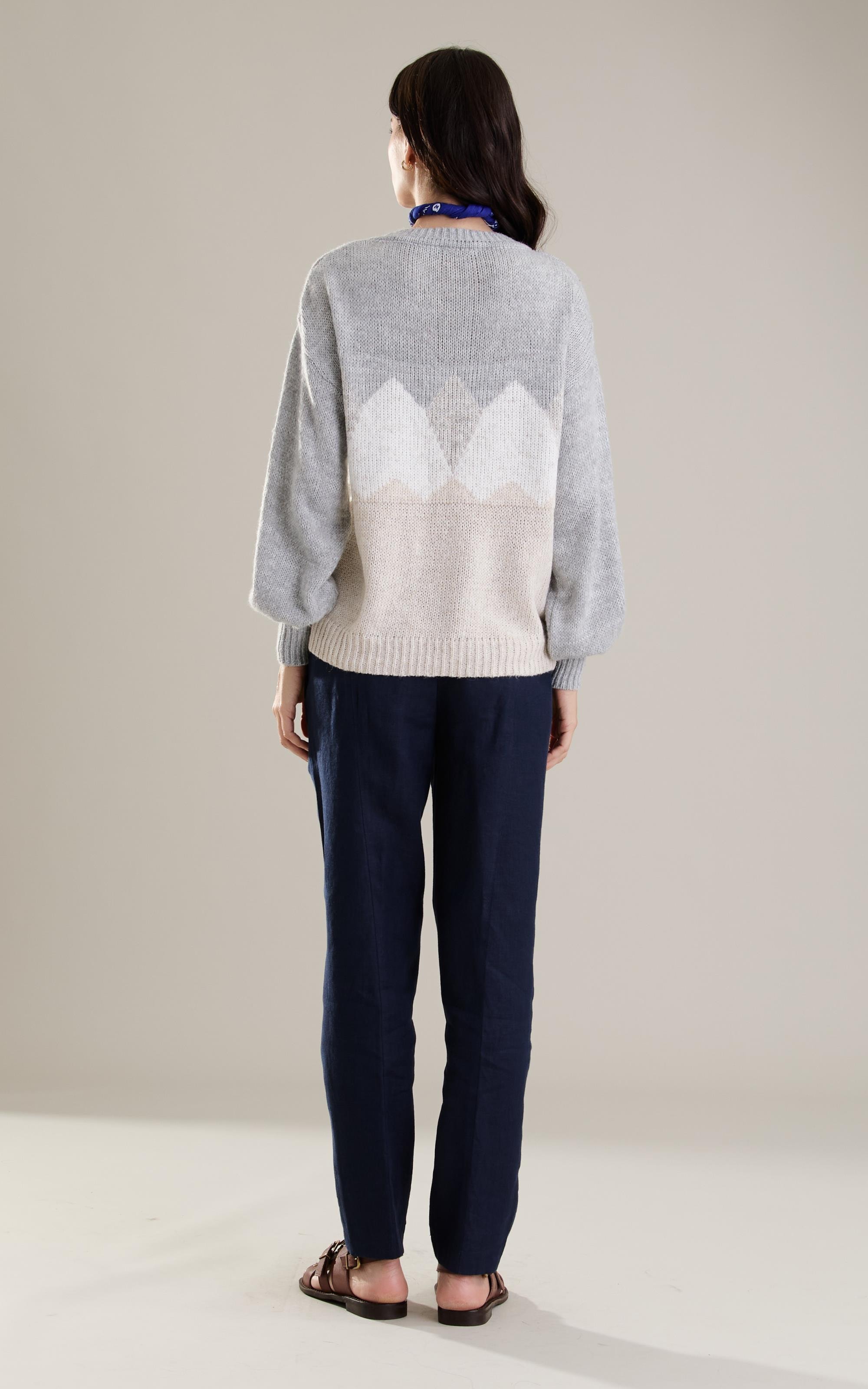 Tricot Iris Losangos Prata