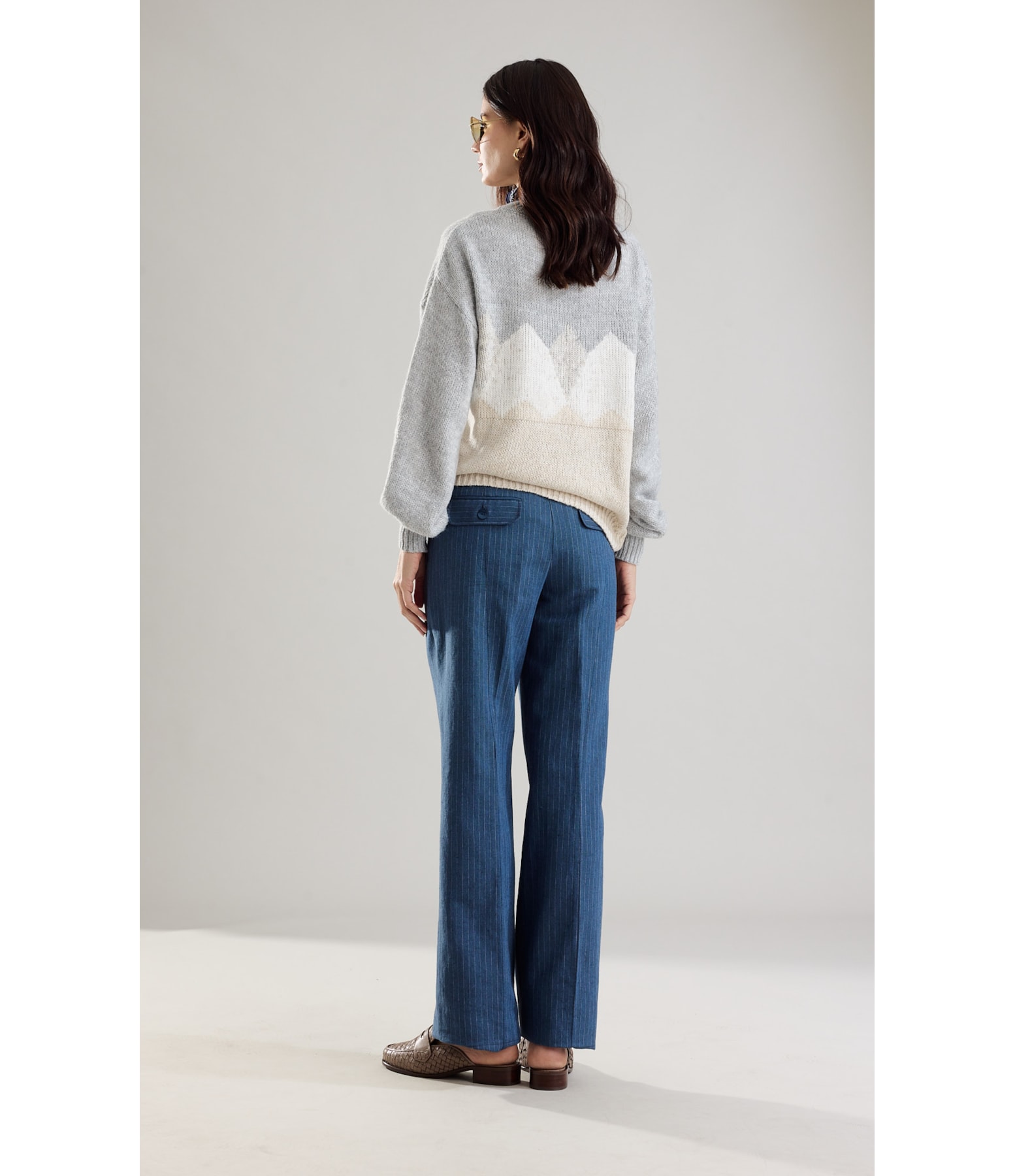 Tricot Iris Losangos Prata