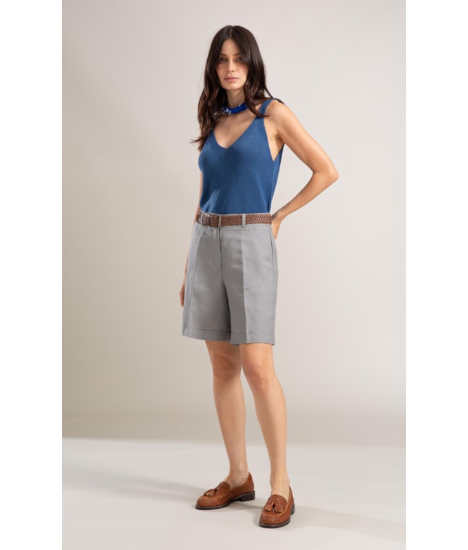 Tricot Isla Liso Azul Bic