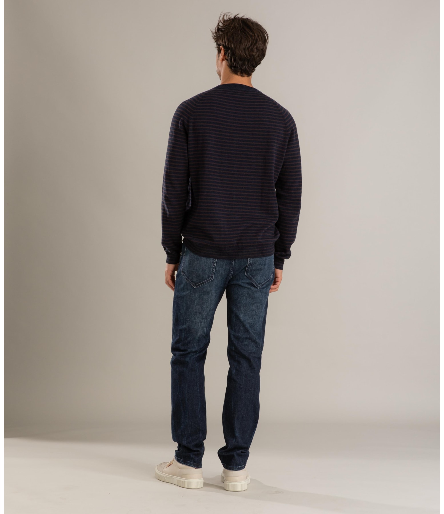 Tricot Justin Cotton Stripes Dark Navy