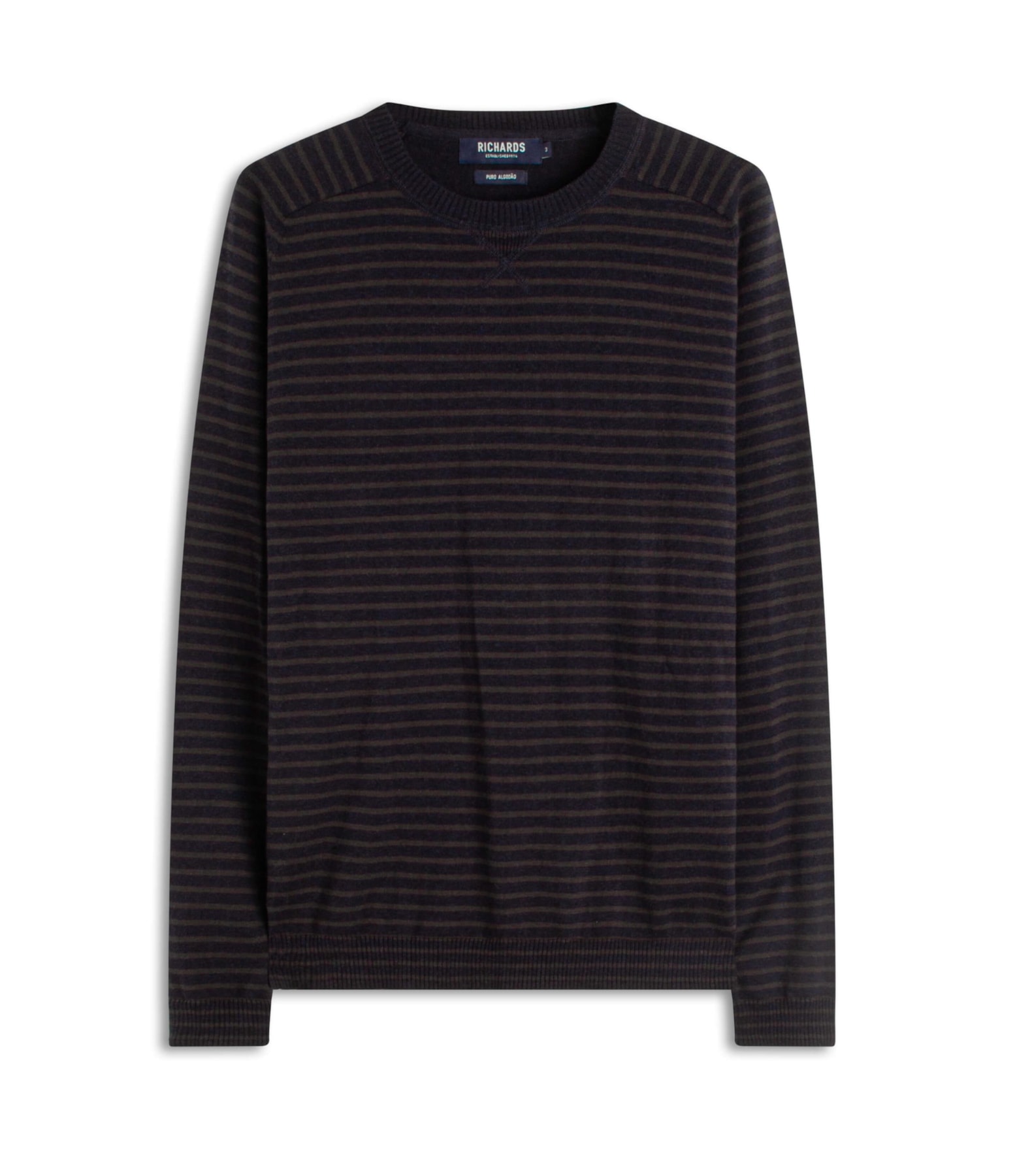 Tricot Justin Cotton Stripes Dark Navy
