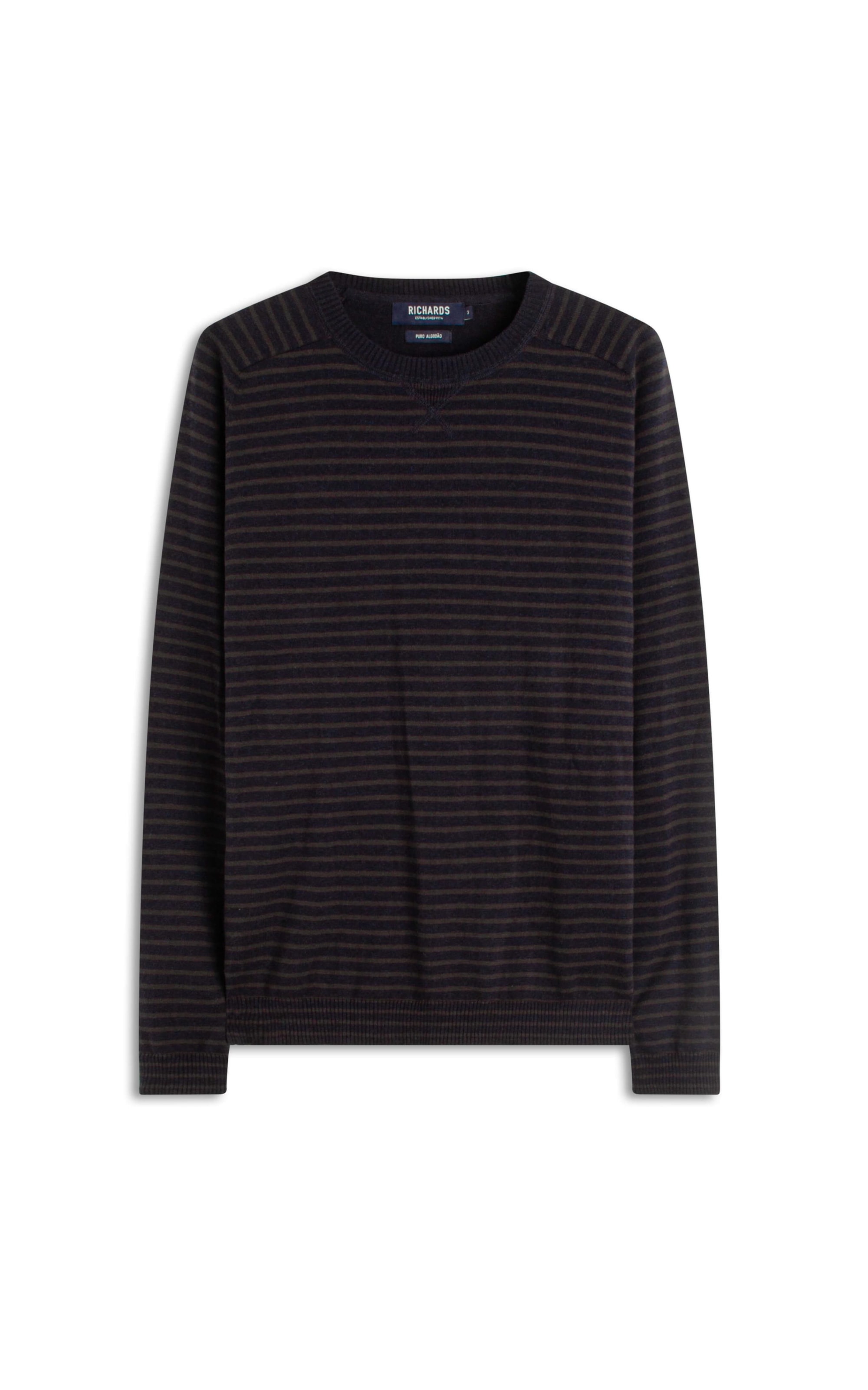 Tricot Justin Cotton Stripes Dark Navy