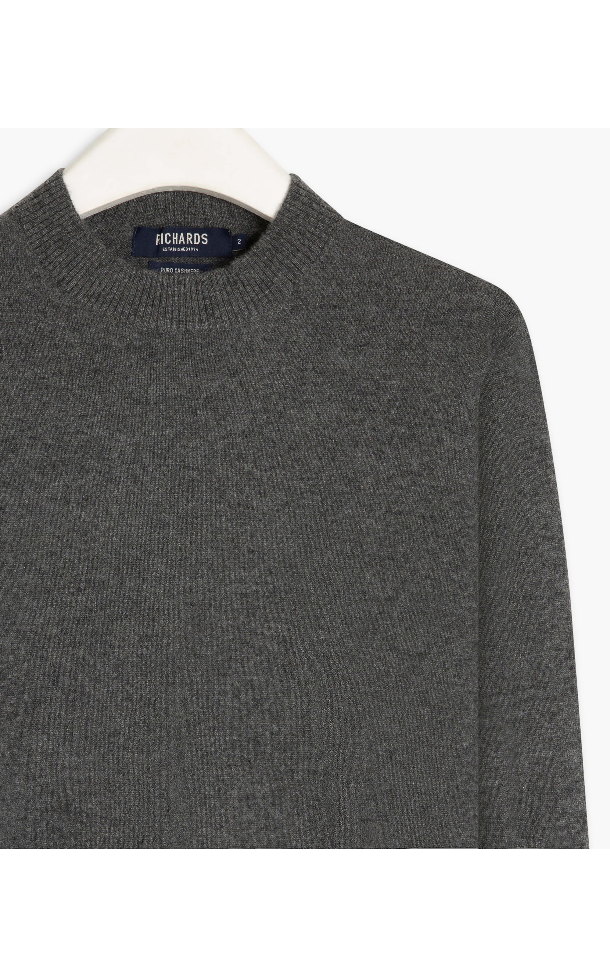 Tricot Kai 100% Cashmere Chumbo Mescla