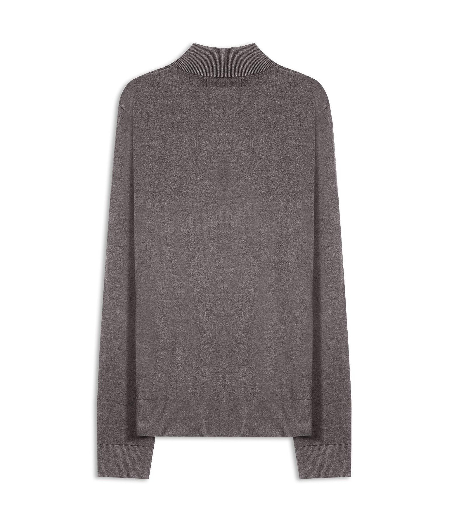 Tricot Kevin Zíper Cotton Cashmere Cinza Mescla