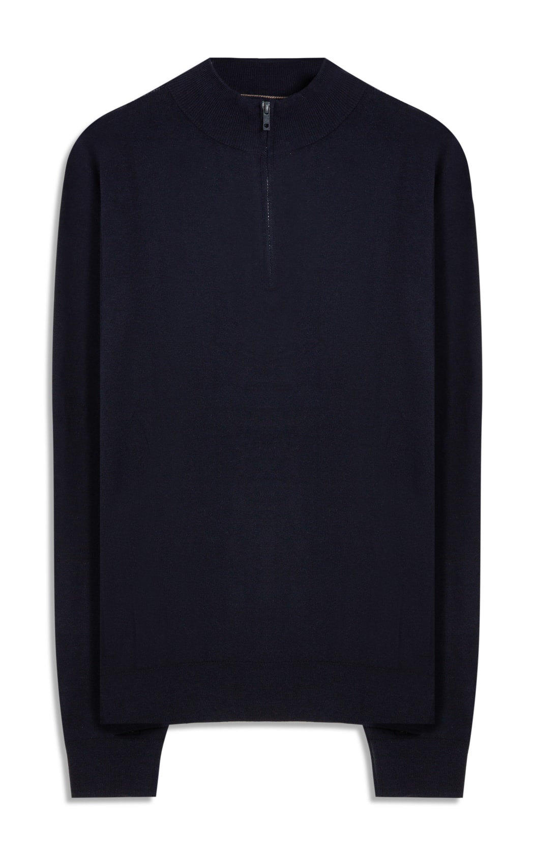 Tricot Kevin Ziper Cotton Cashmere Dark Navy