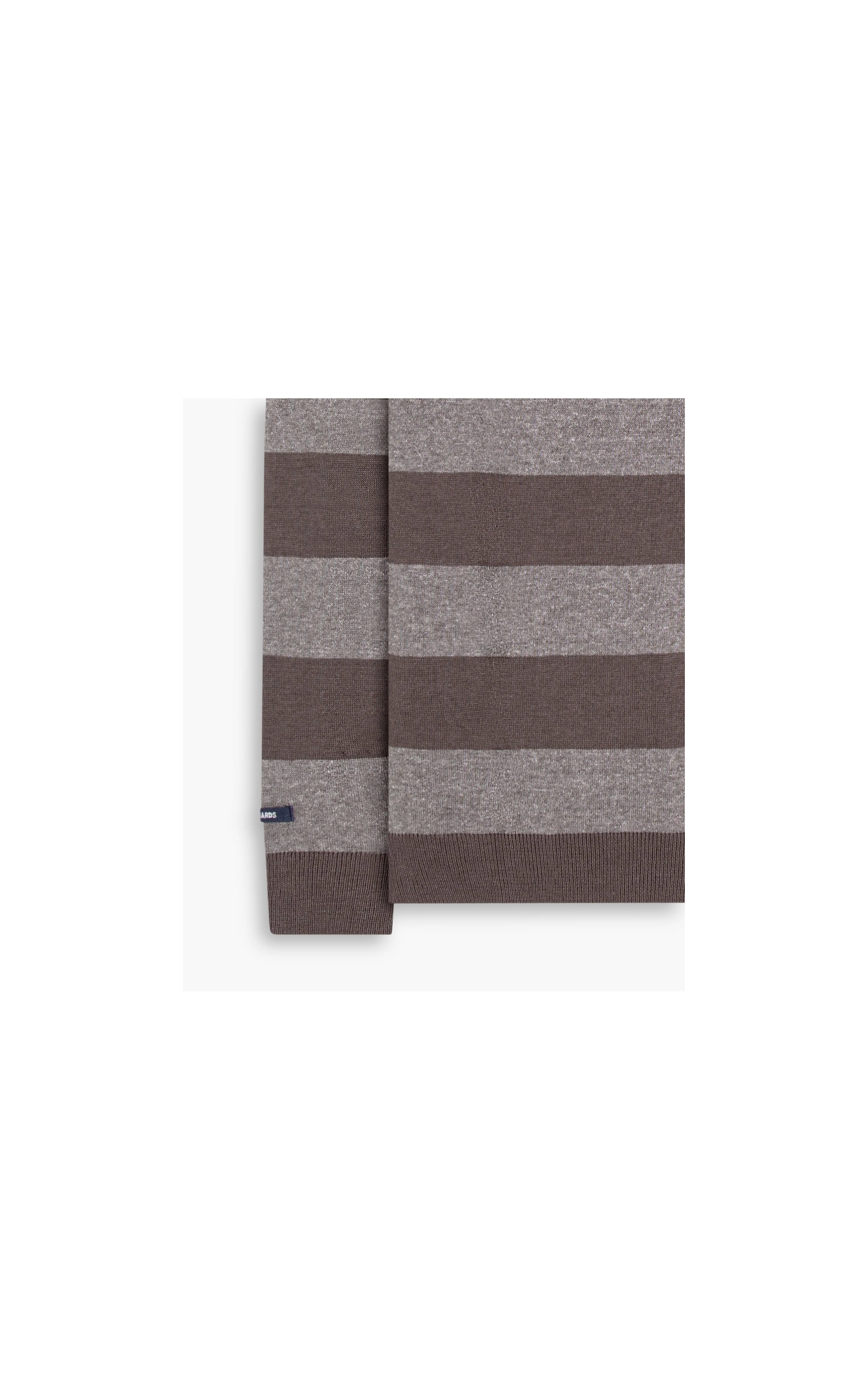 Tricot Koji Serido Listrado Marrom Mescla